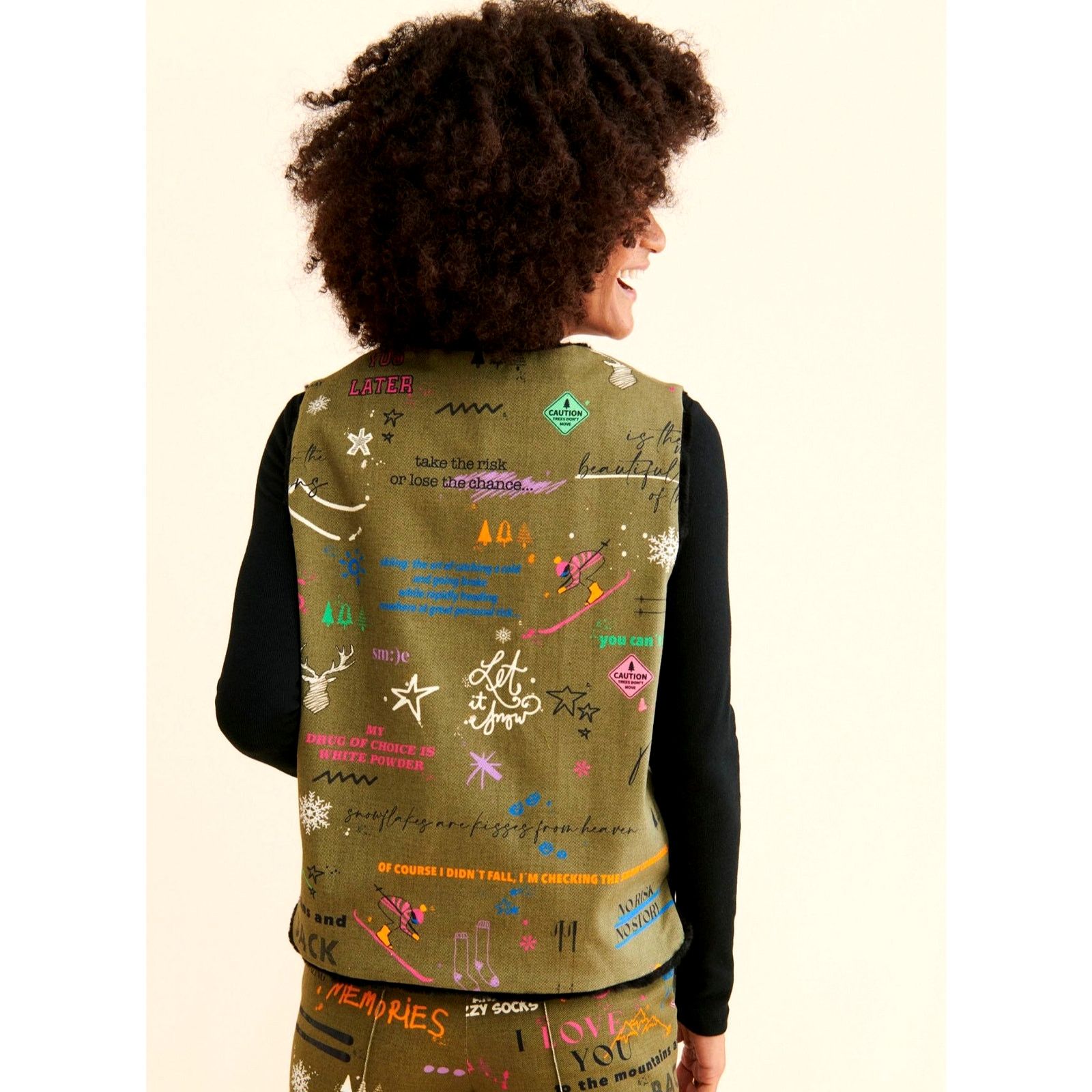Free People Free People Vilagallo Naomi Apres Ski Reversible Vest Size L Size L / US 10 / IT 46 - 5 Thumbnail