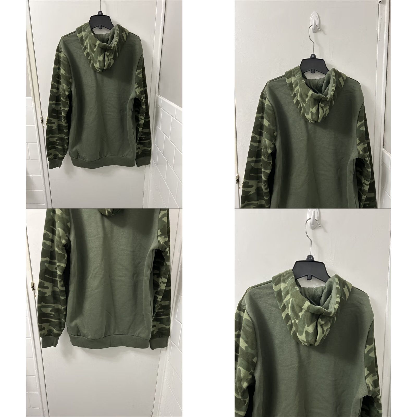 Puma PUMA Hoodie Mens M Green Color block Camo Pullover Long Sleeve Sweatshirt Hooded Pockets Graphic Print Logo Regular Fit Casual Size US M / EU 48-50 / 2 - 8 Thumbnail