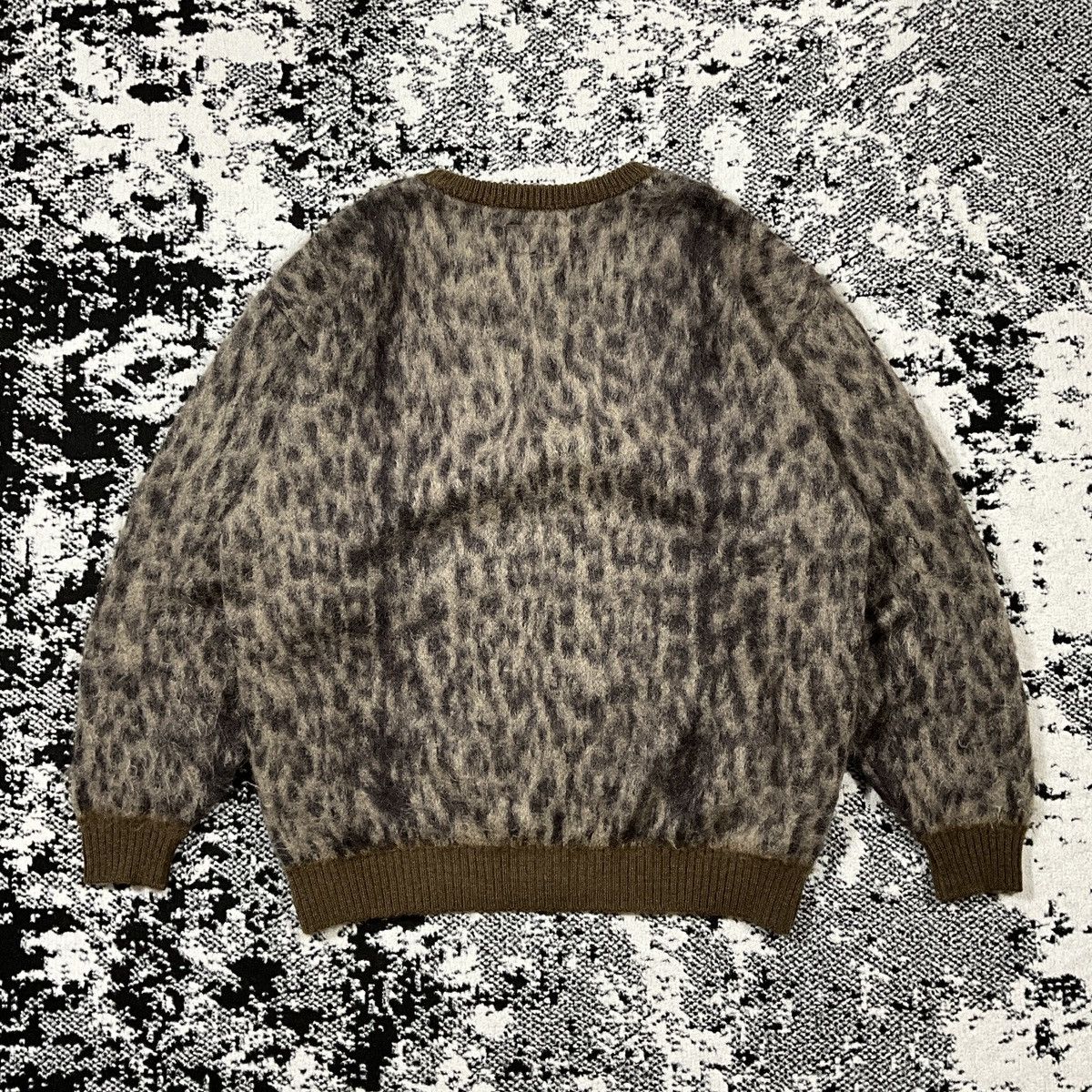 Wacko Maria WACKO MARIA LEOPARD MOHAIR CREW NECK SWEATER Size US XL / EU 56 / 4 - 5 Thumbnail