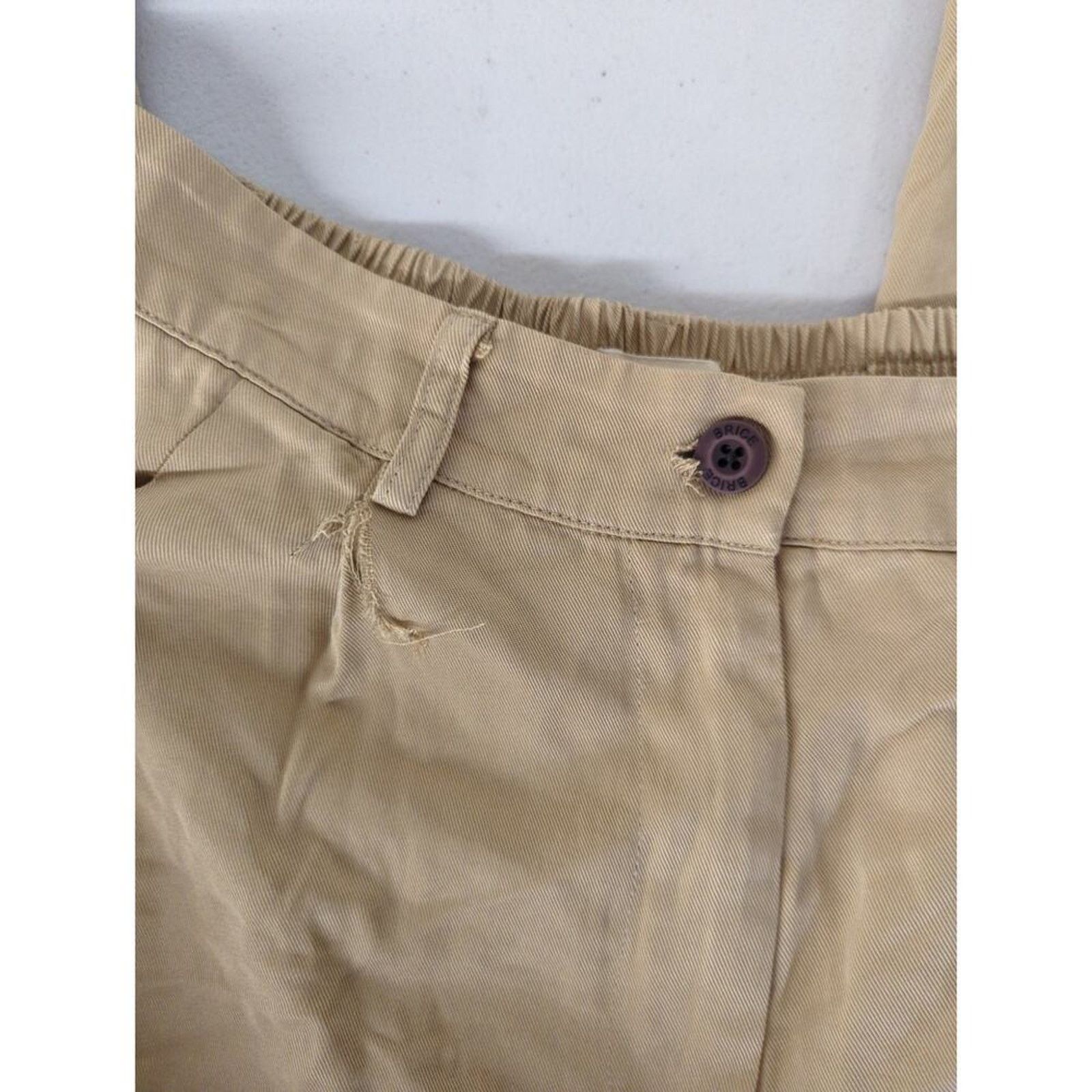 DONNI. RTR Sz Xs 0-2 donni Sand Tan Twill Pleated Wide Leg Pants Size 25" / US 0 / IT 36 - 3 Thumbnail