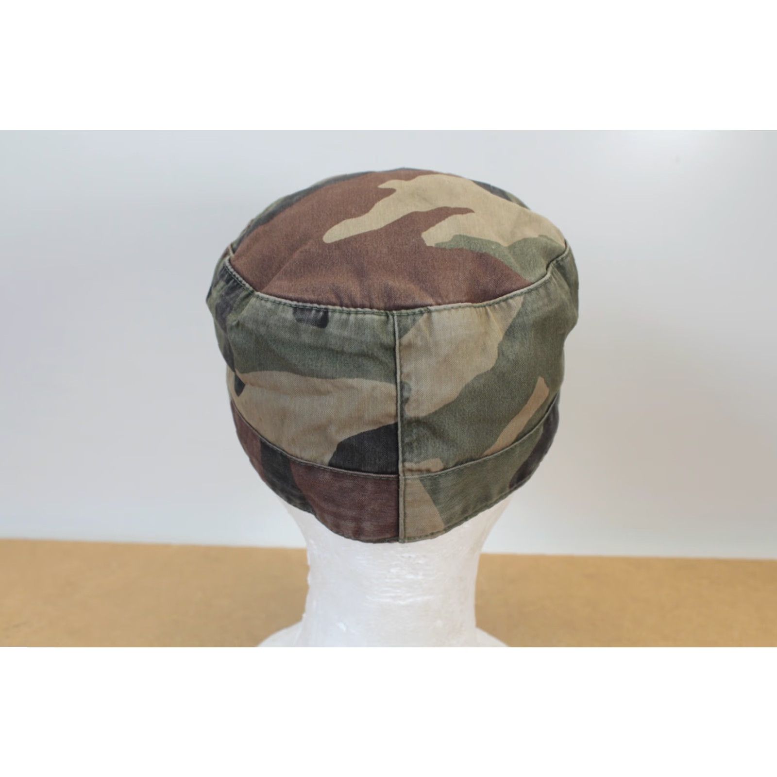 Vintage VINTAGE US ARMY ISSUE Hat Cap Camouflage Woodland Camo 6 ¾ Atlas Pins BDU Army Cap Unisex Adults Mens Size ONE SIZE - 3 Thumbnail