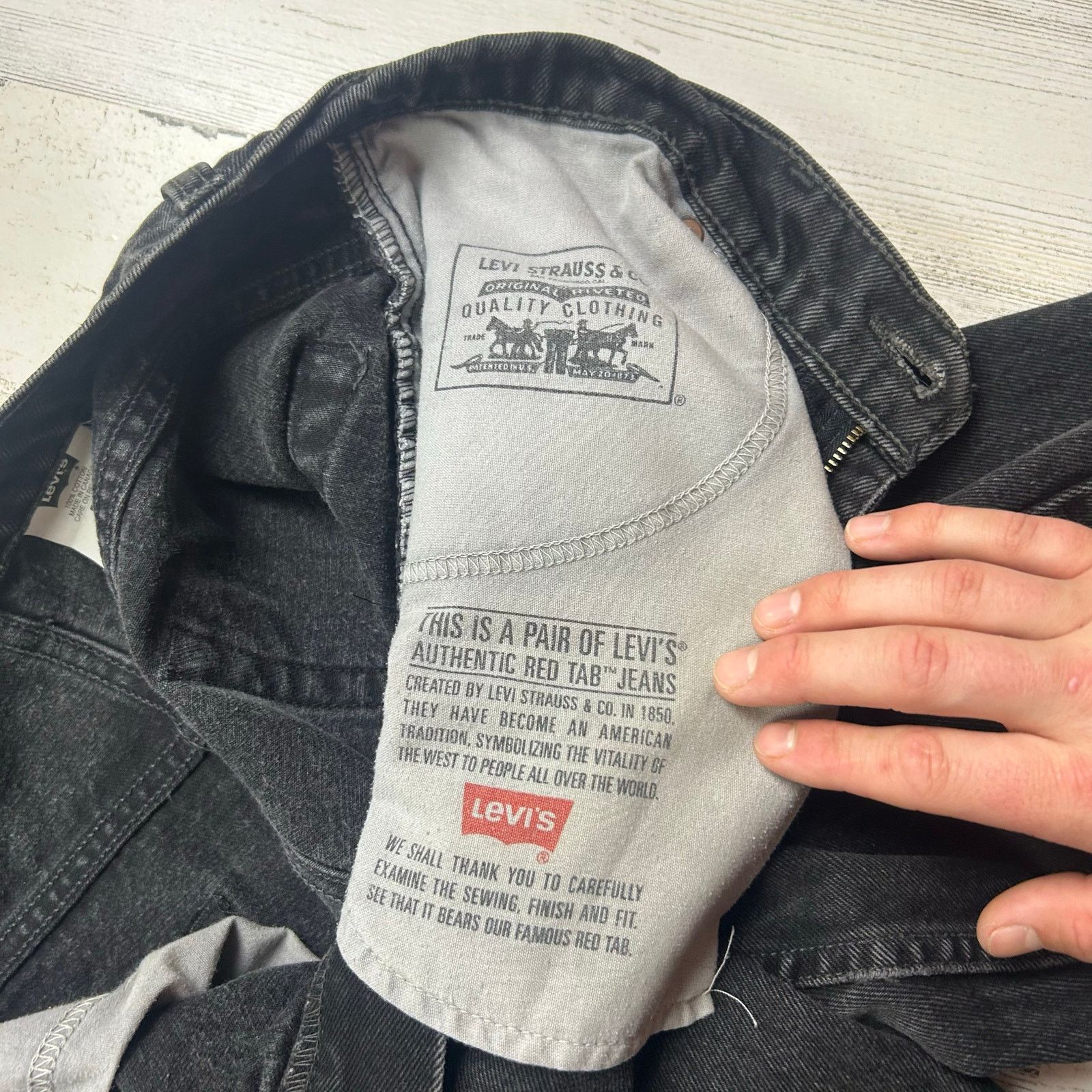 Levi's × Vintage Vintage 1990s 560 Black Levis Size US 32 / EU 48 - 7 Thumbnail
