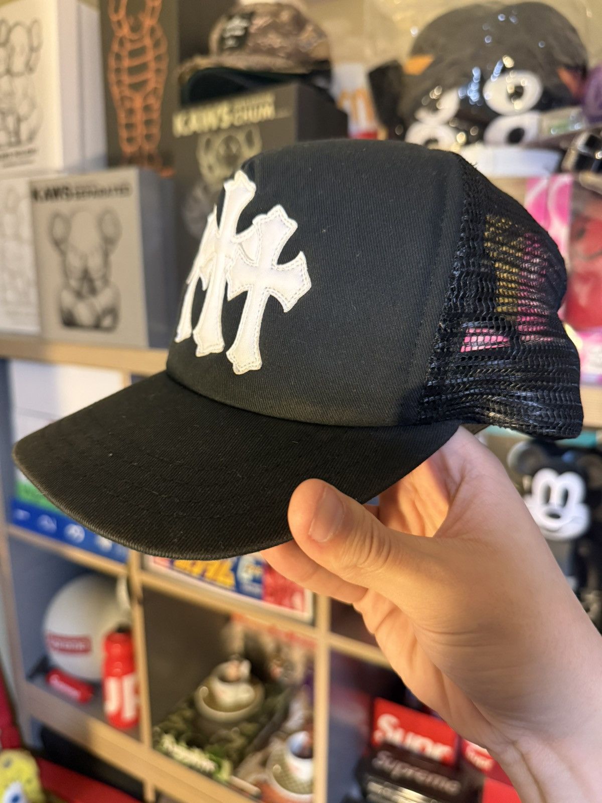Chrome Hearts Chrome Hearts Black/White Cemetery Patch Trucker Hat Size ONE SIZE - 3 Thumbnail
