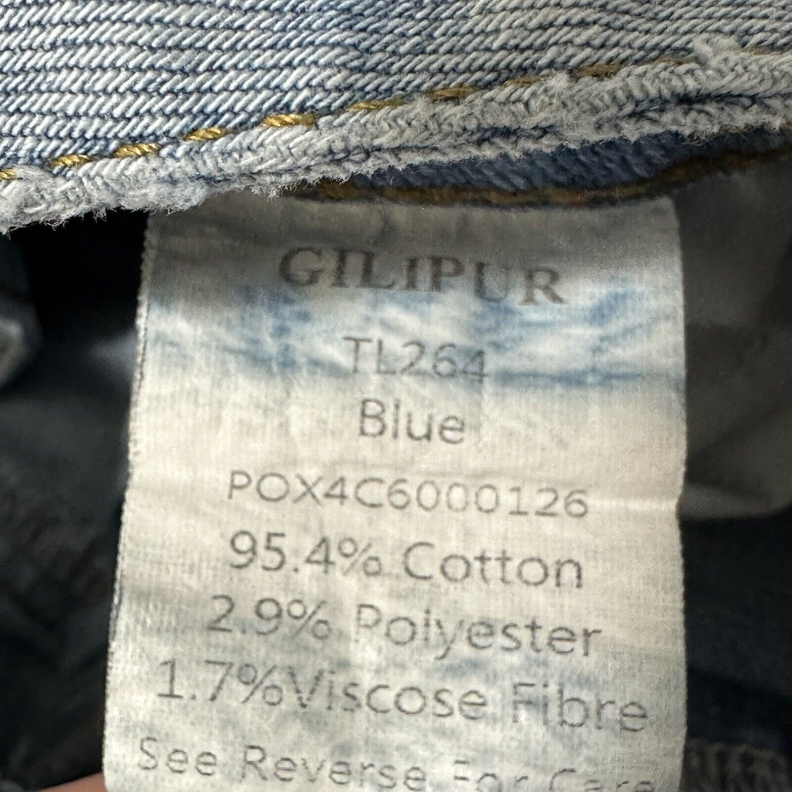 Other Gilipur Small (26x29) High Rise Straight Skull Jeans Blue Size 26" / US 2 / IT 38 - 6 Thumbnail