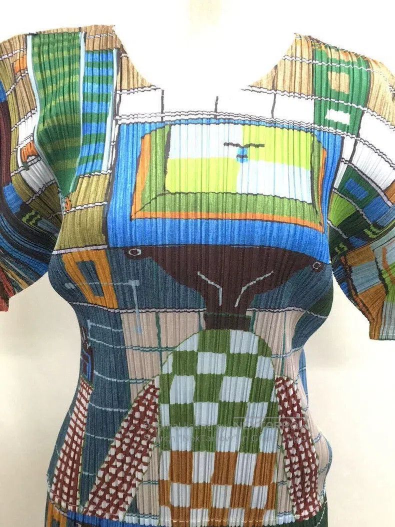 Issey Miyake Issey Miyake Green Dress Size M / US 6-8 / IT 42-44 - 4 Thumbnail