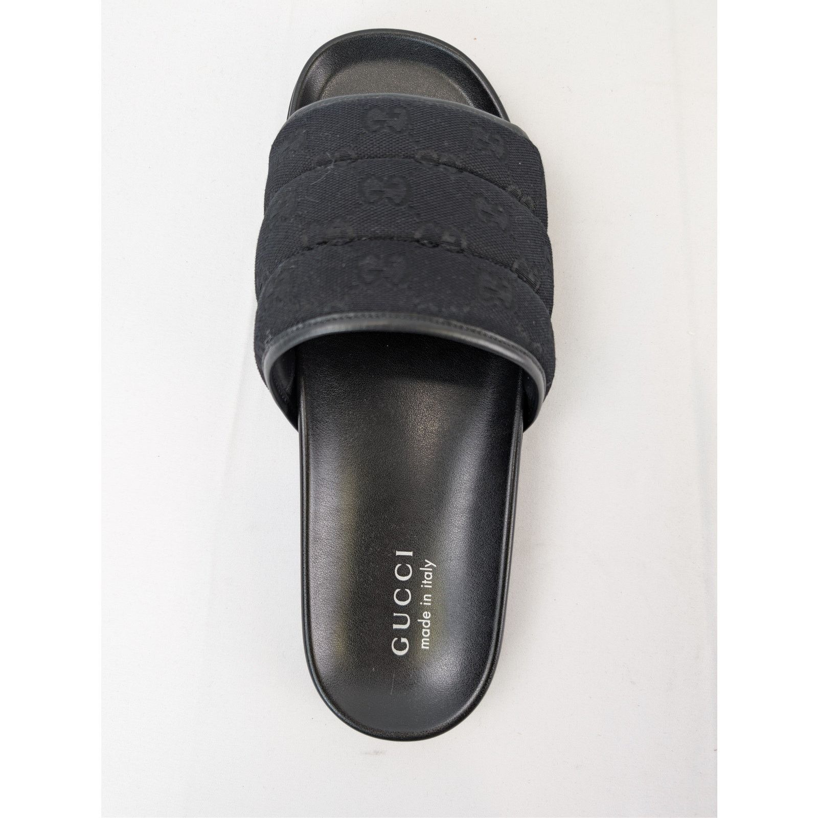 Gucci o1rshd1 Q:2 / Men's Padded mules with GG pattern Slippers Size US 10.5 / EU 43-44 - 16 Thumbnail