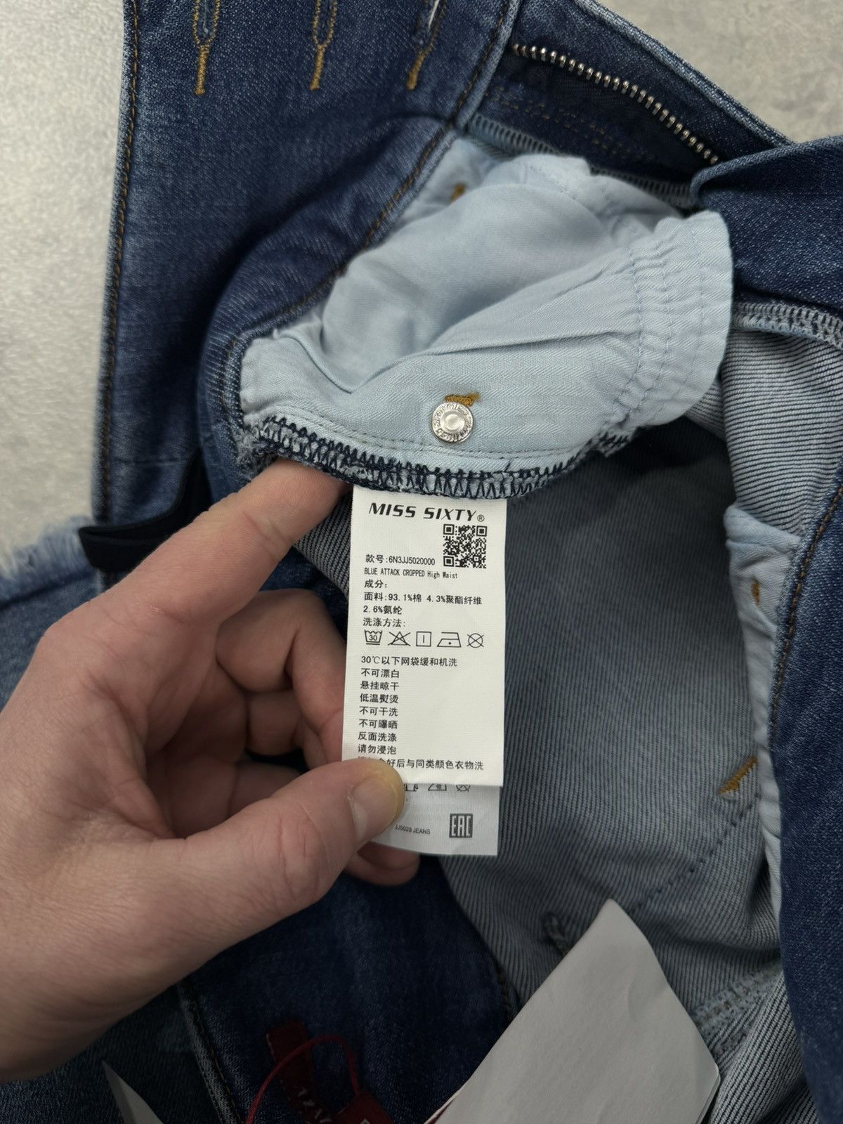 Miss Sixty Miss Sixty Women’s Blue Attack Cropped Denim Jeans Size 25 Size 25" / US 0 / IT 36 - 13 Thumbnail