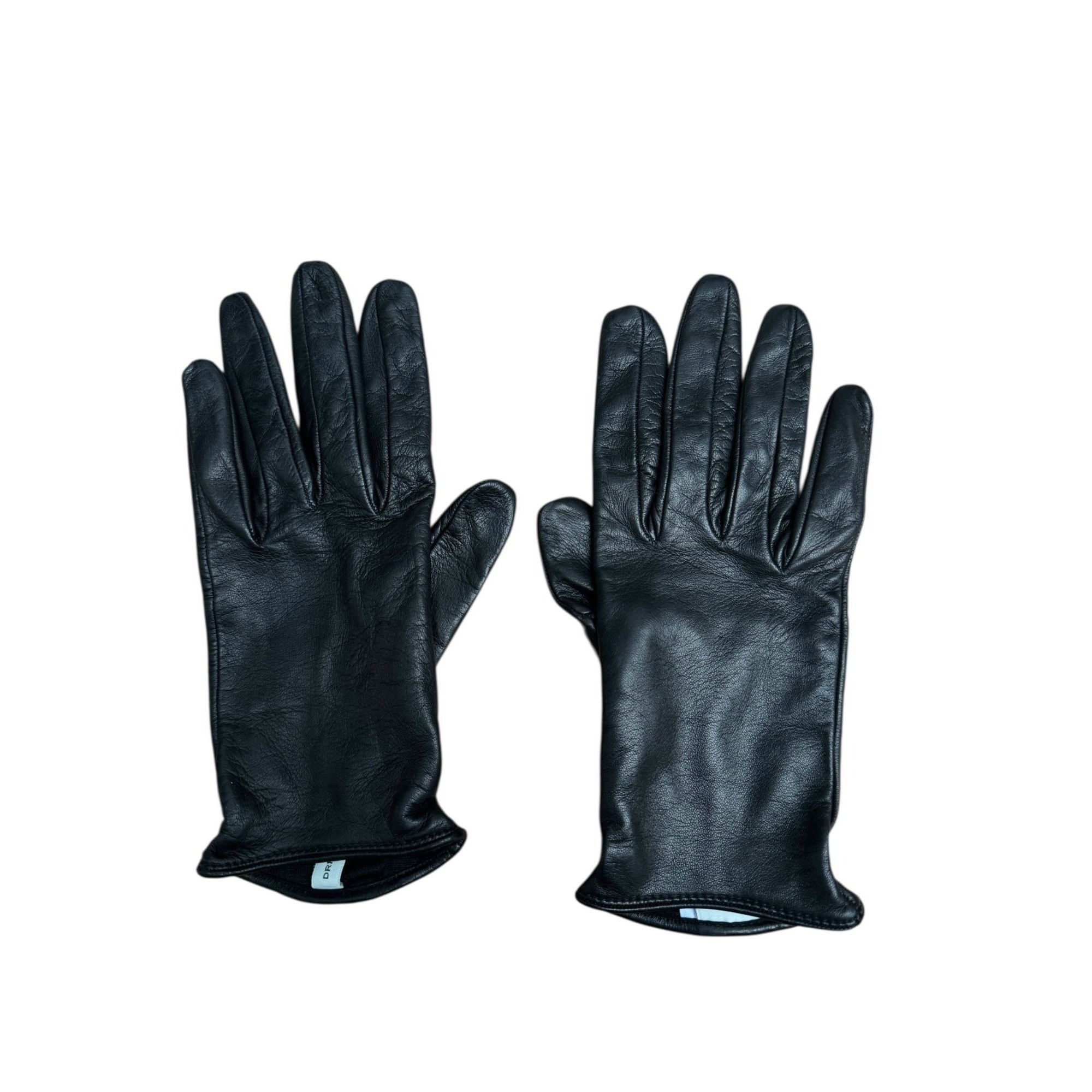 Dries Van Noten Black Leather Gloves Size ONE SIZE - 1 Thumbnail