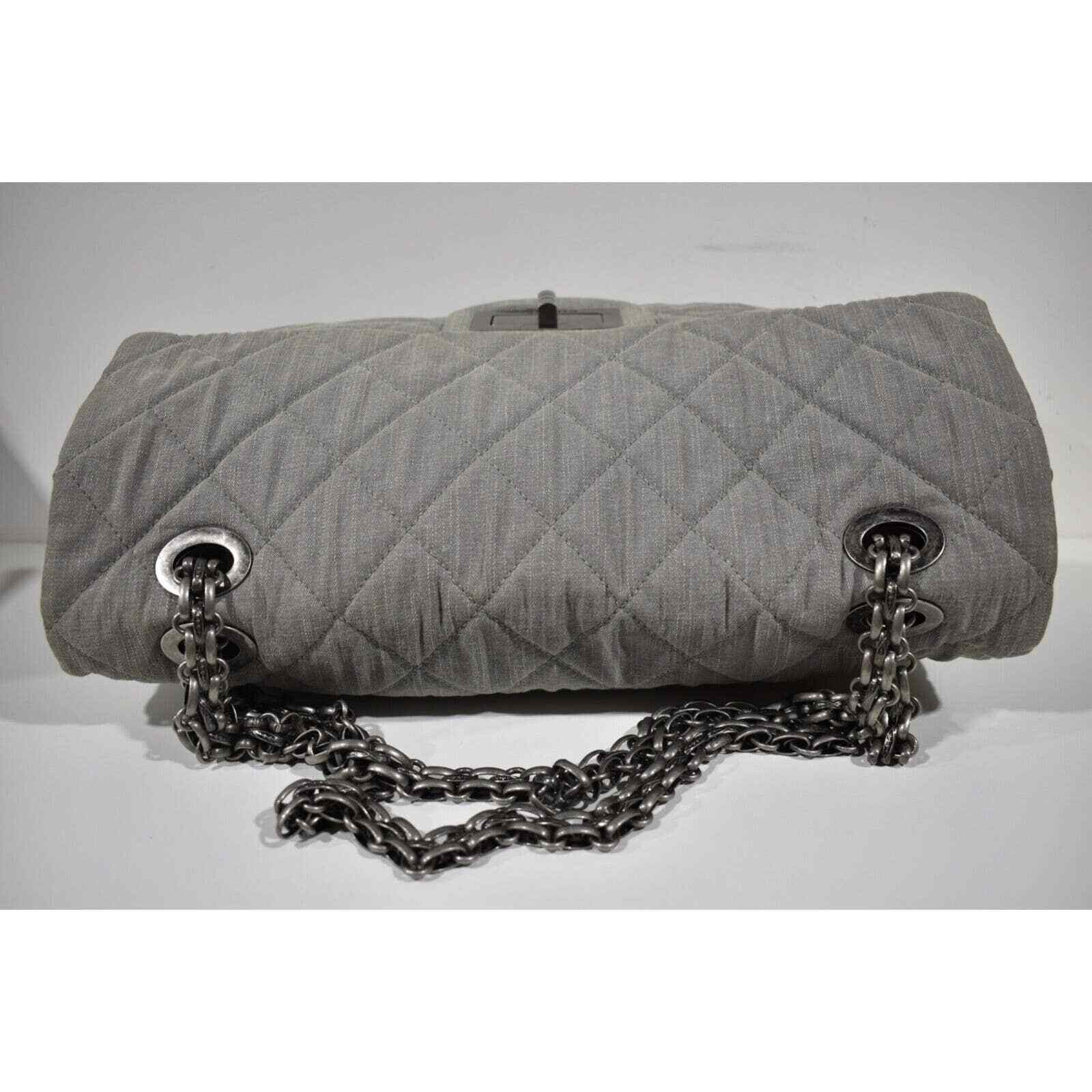 Chanel Chanel XXL Maxi 2.55 Reissue Classic Flap Denim Shoulder Bag Size ONE SIZE - 7 Thumbnail