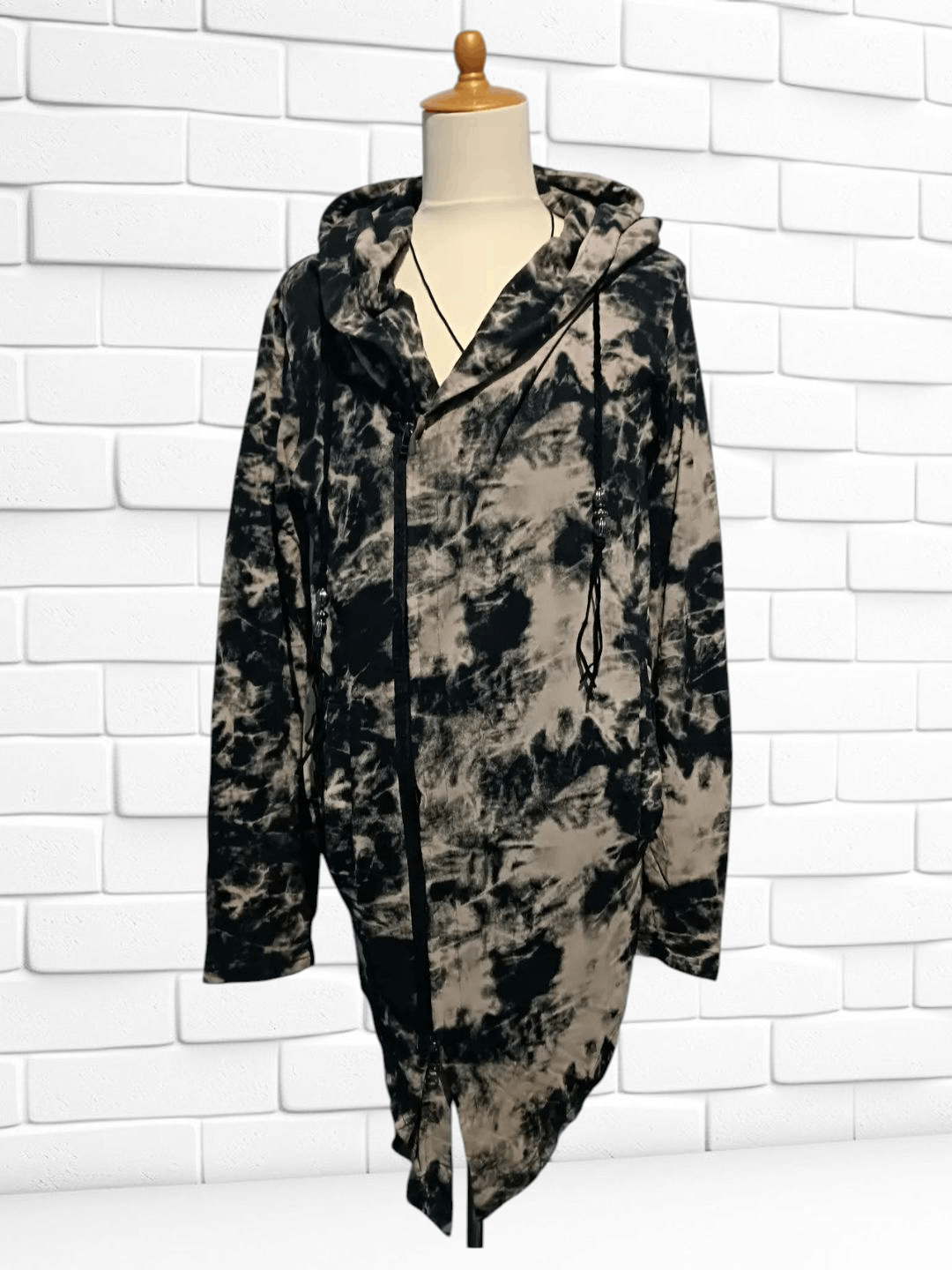 semanticdesign Asymmetrical Hoodie Jacket Destroyed Tie Dye Size US M / EU 48-50 / 2 - 1 Thumbnail