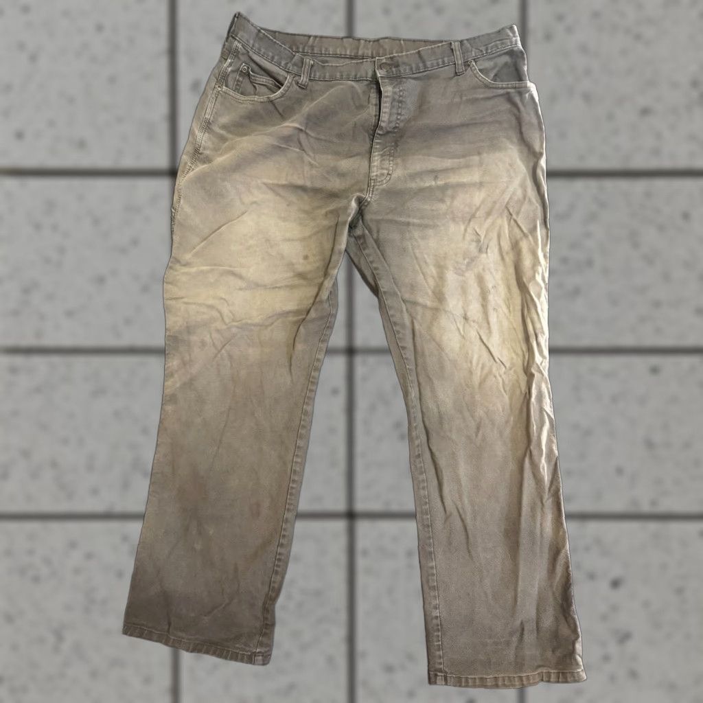 Dickies Dickies Carpenter Pants Mens 40x32 Brown Workwear Distressed Pants Size US 40 / EU 56 - 1 Thumbnail