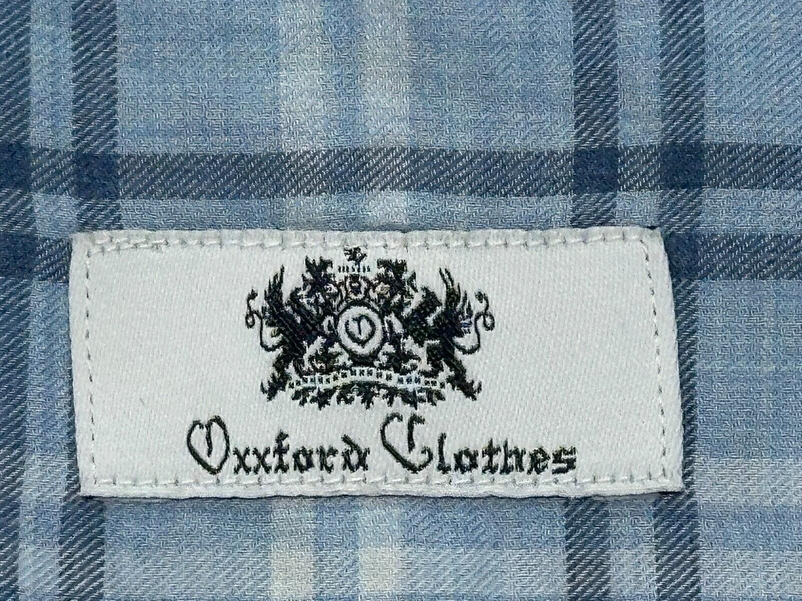 Oxxford Clothes Oxxford Clothes Check Tailored Oxford Button Up Blue Mens XL Size US XL / EU 56 / 4 - 6 Thumbnail