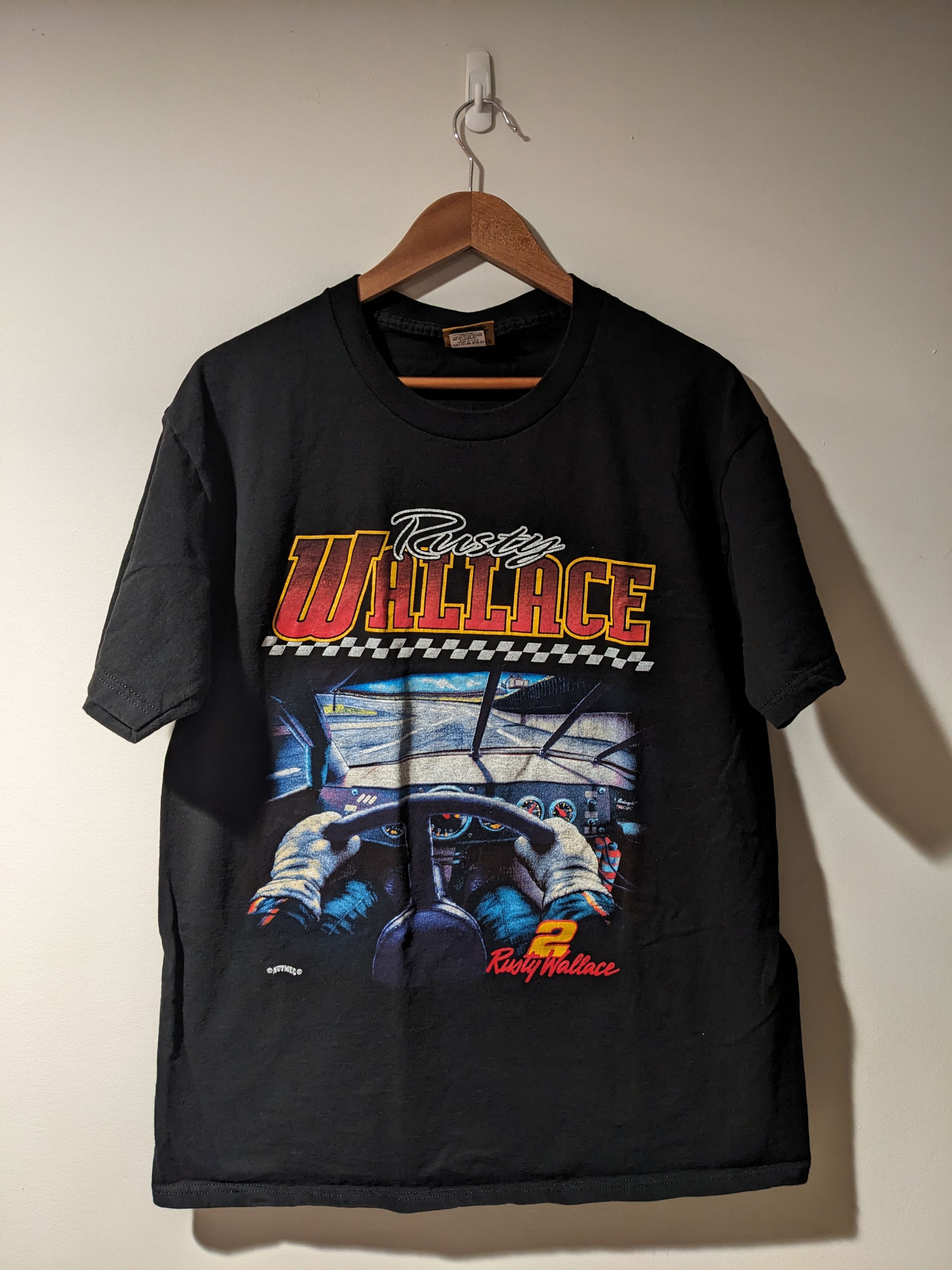Nutmeg × Vintage Vintage 90s Rusty Wallace Nascar Chase Authentic T-Shirt Size US L / EU 52-54 / 3 - 1 Thumbnail