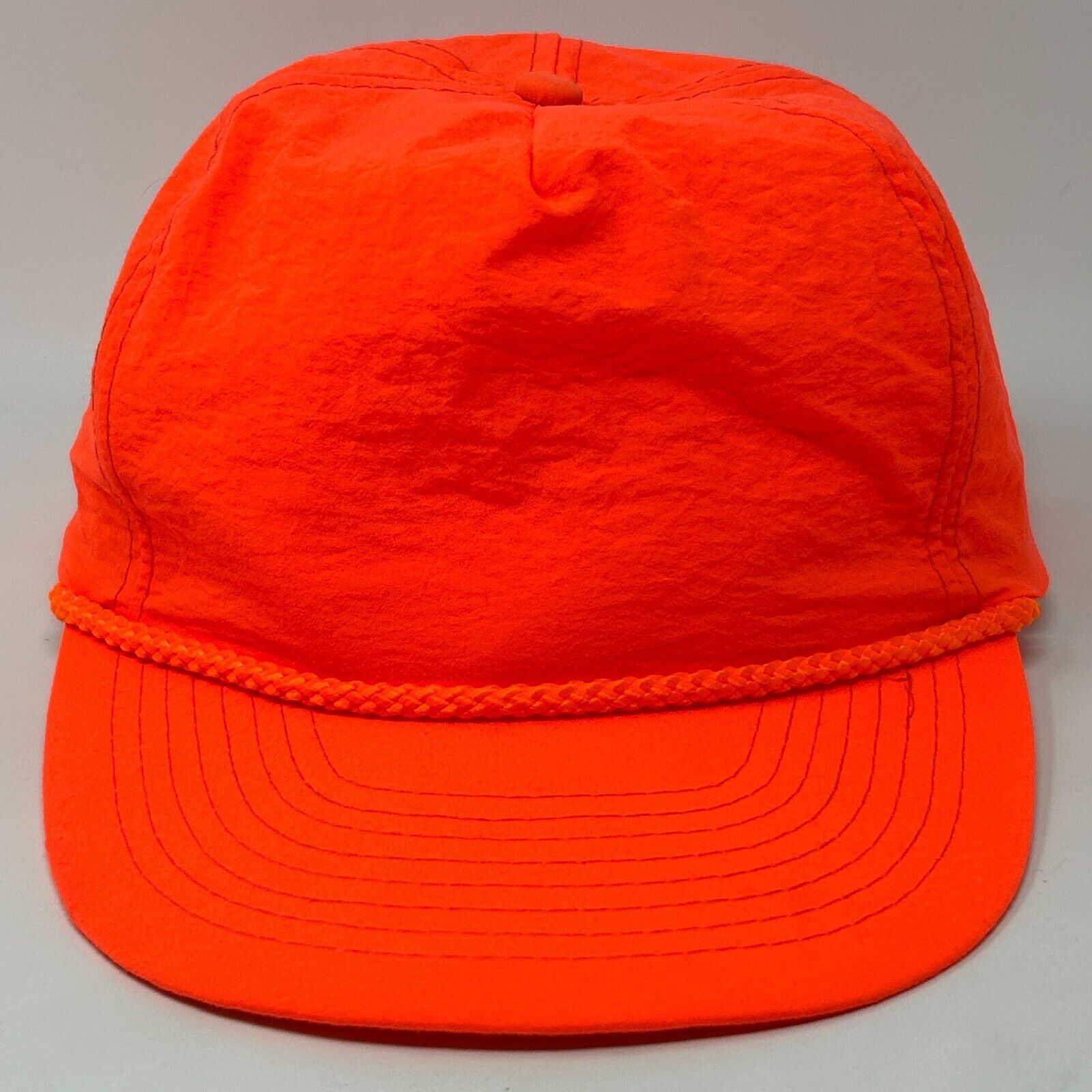 Vintage Vintage 90s Blank Hat Baseball Cap Roping Rope Blaze Orange Size ONE SIZE - 1 Thumbnail