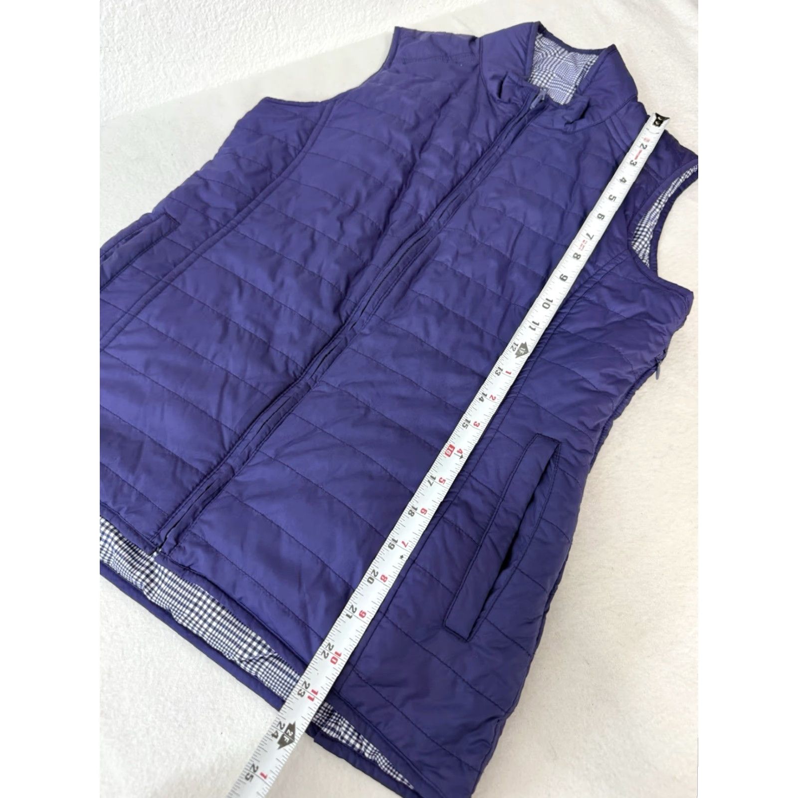 Peter Millar Zipped Peter Millar Vest Womens Small Purple Reversible Insulated Lightweight Golf Vest Size S / US 4 / IT 40 - 2 Thumbnail