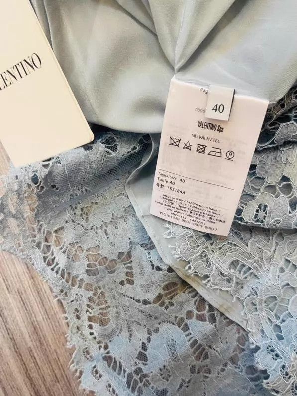 Valentino Valentino Haze blue lace dress Size XS / US 0-2 / IT 36-38 - 7 Thumbnail