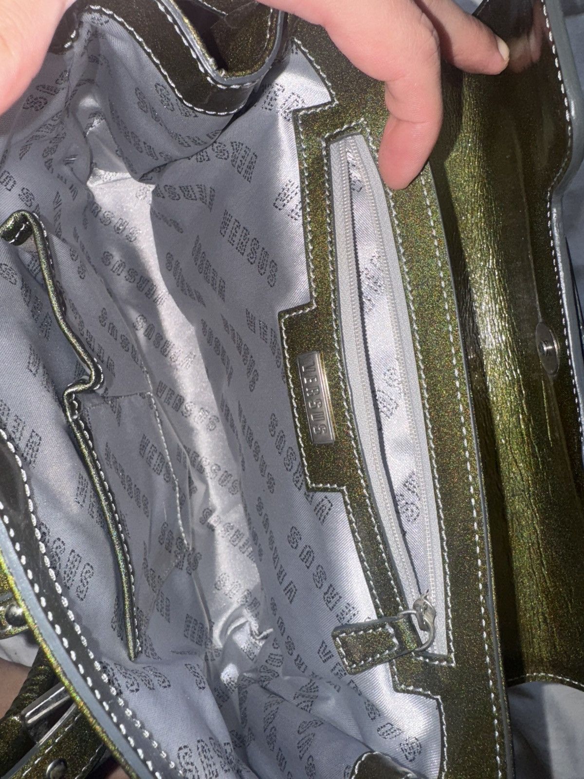 Versus Versace Versace Versus military bag in olive green Size ONE SIZE - 9 Thumbnail