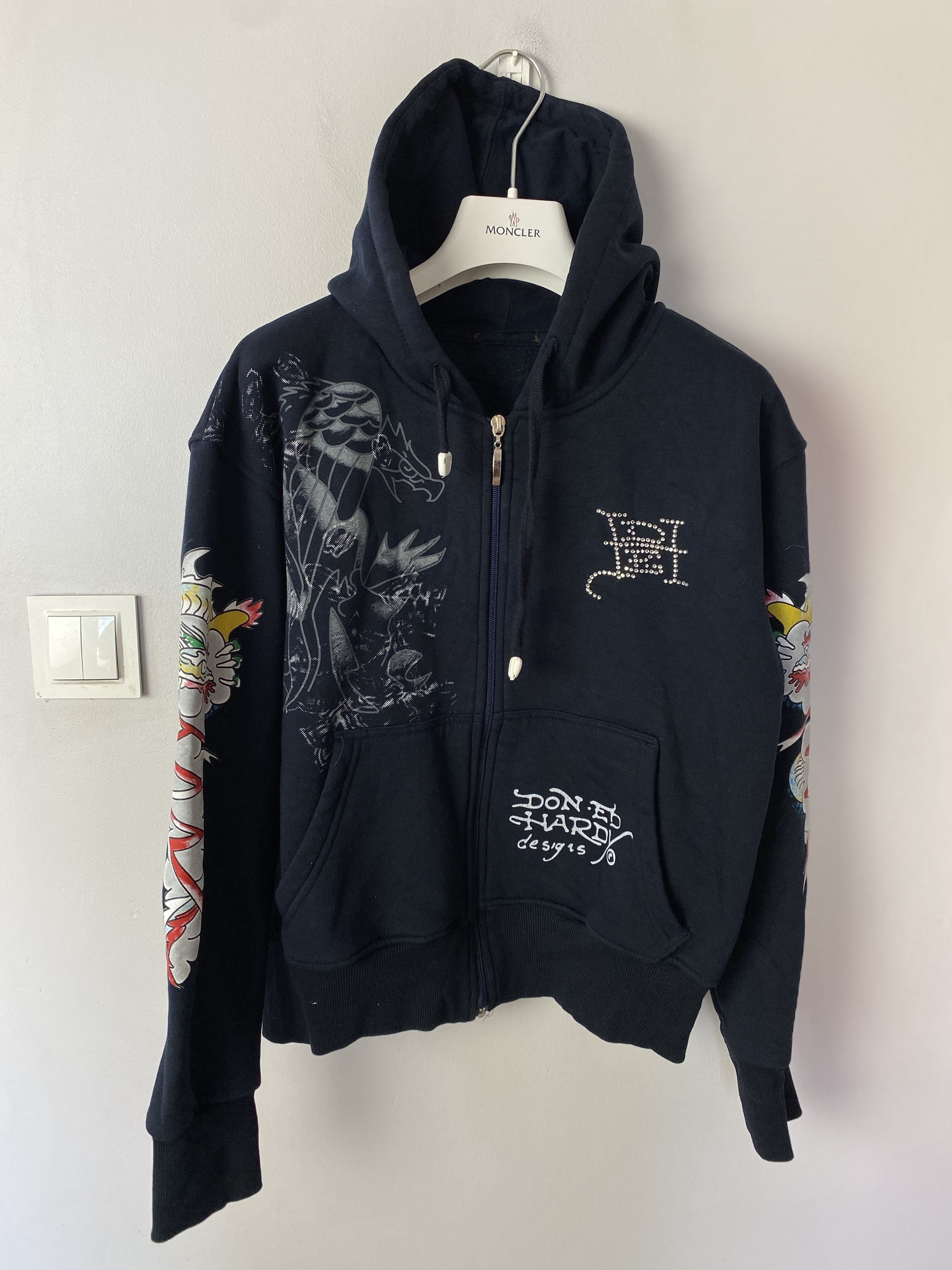 Other Ed Hardy printed zip-up hoodie y2k 00s alternative Size XS / US 0-2 / IT 36-38 - 1 Thumbnail