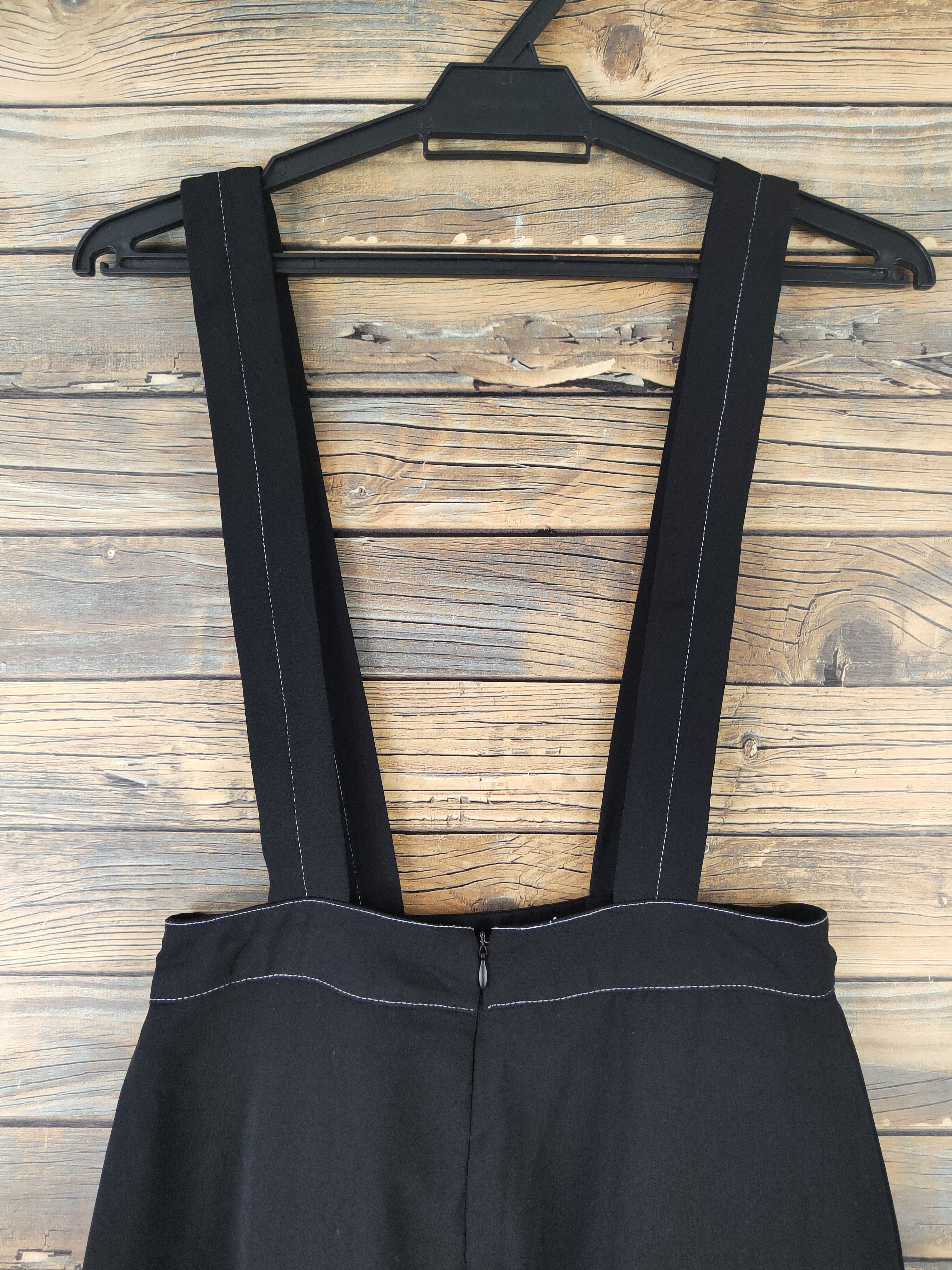 Vintage × Zara Zara Black Skirt Jumpsuits (Avant Garde Fashion Design) Size 26" / US 2 / IT 38 - 11 Thumbnail