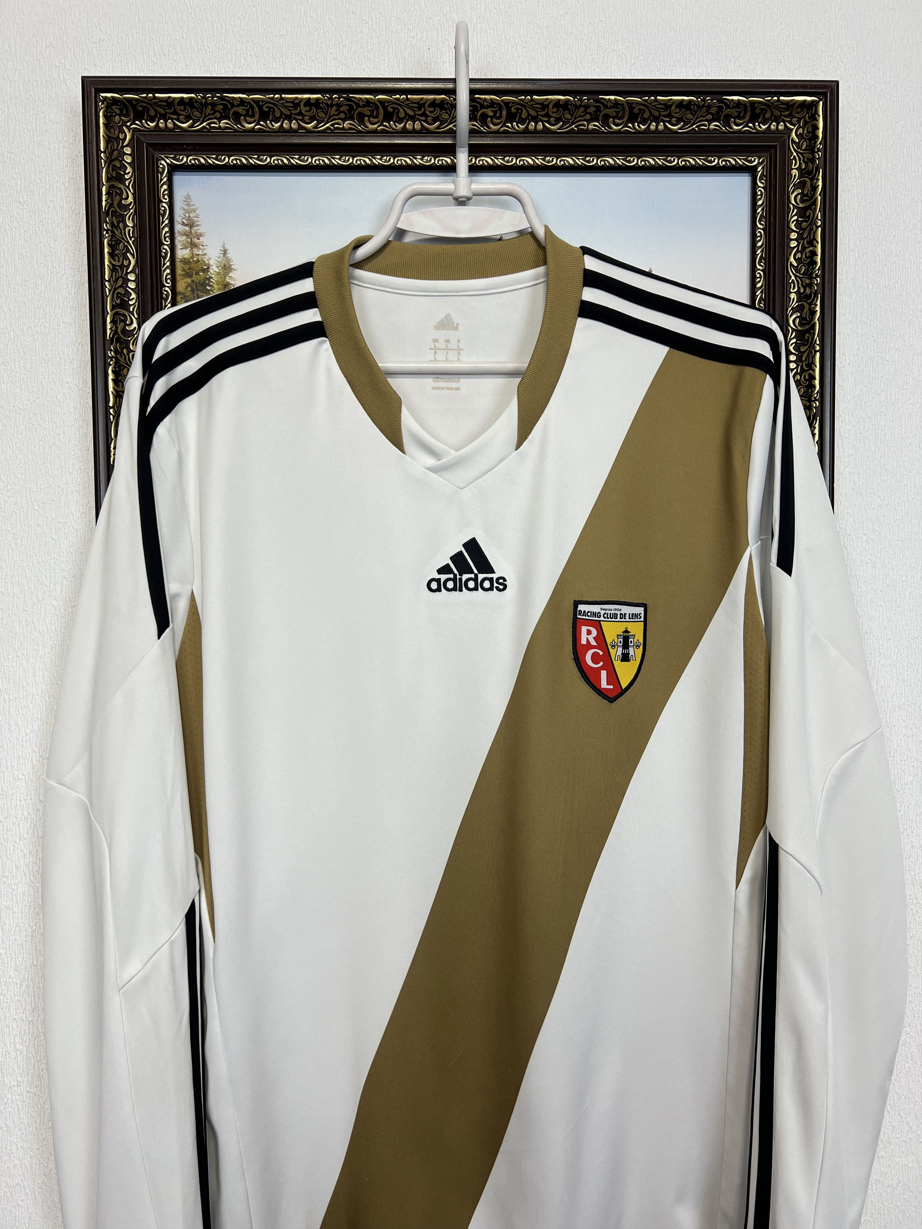 Adidas Lens Away football shirt Soccer Long Sleeve Jersey Trikot Size US L / EU 52-54 / 3 - 2 Thumbnail
