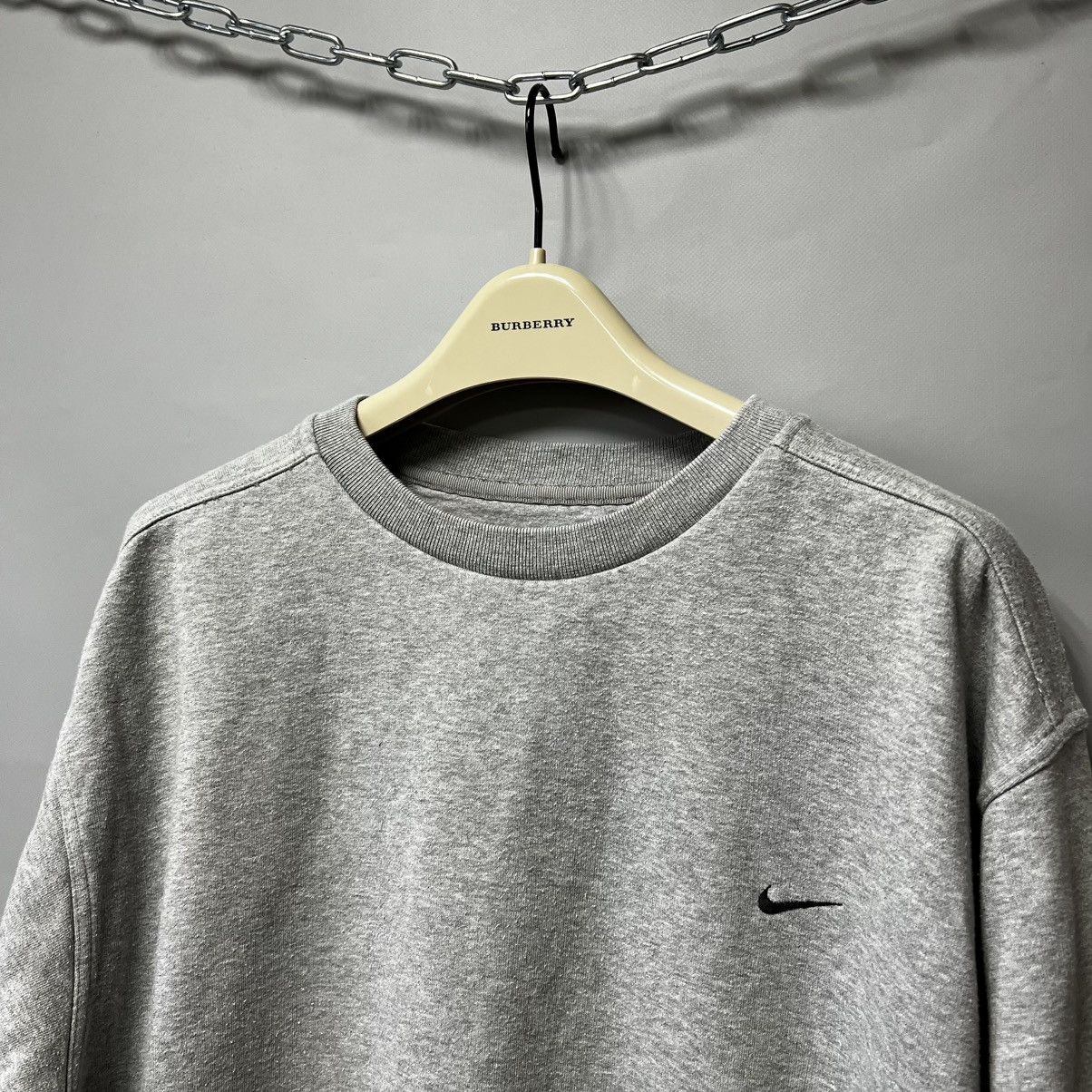 Nike × Vintage Vintage Nike sweatshirt y2k grey size M Size US M / EU 48-50 / 2 - 2 Thumbnail