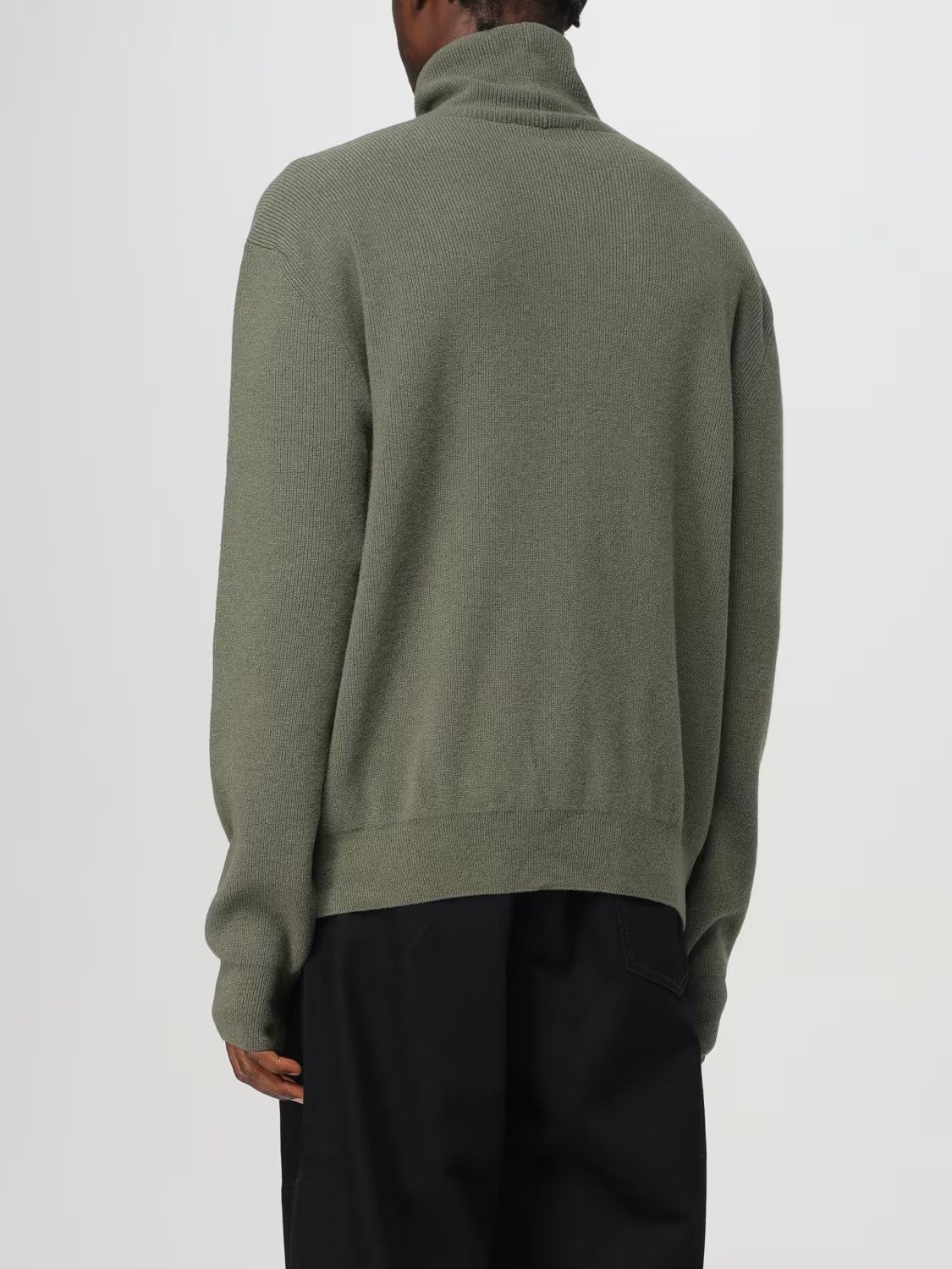 Lemaire o1s22i1n1024 Wool Pullover Sweater in Green Size US M / EU 48-50 / 2 - 3 Thumbnail