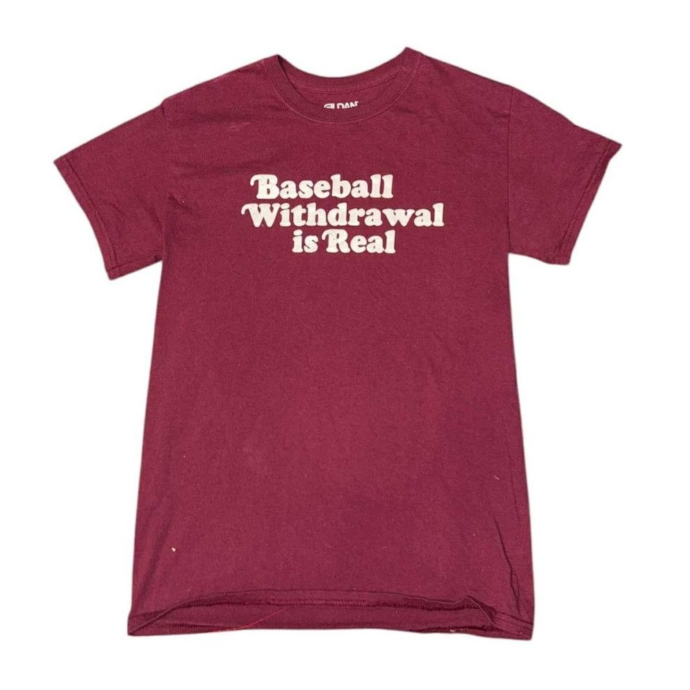 Gildan NEW Baseball Withdrawal is Real T-Shirt Unisex Adult Small Size S / US 4 / IT 40 - 1 Thumbnail