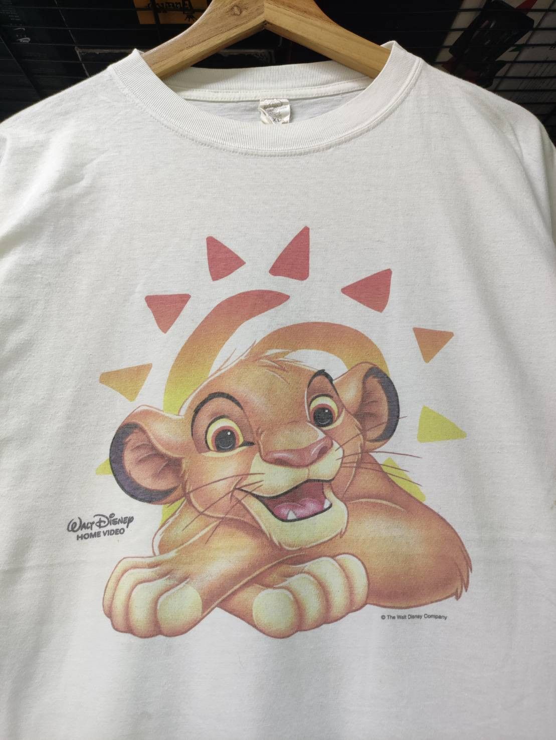 Disney Vtg 00's The Lion King "Simba" Character Promo T-Shirt Size US XL / EU 56 / 4 - 1 Thumbnail
