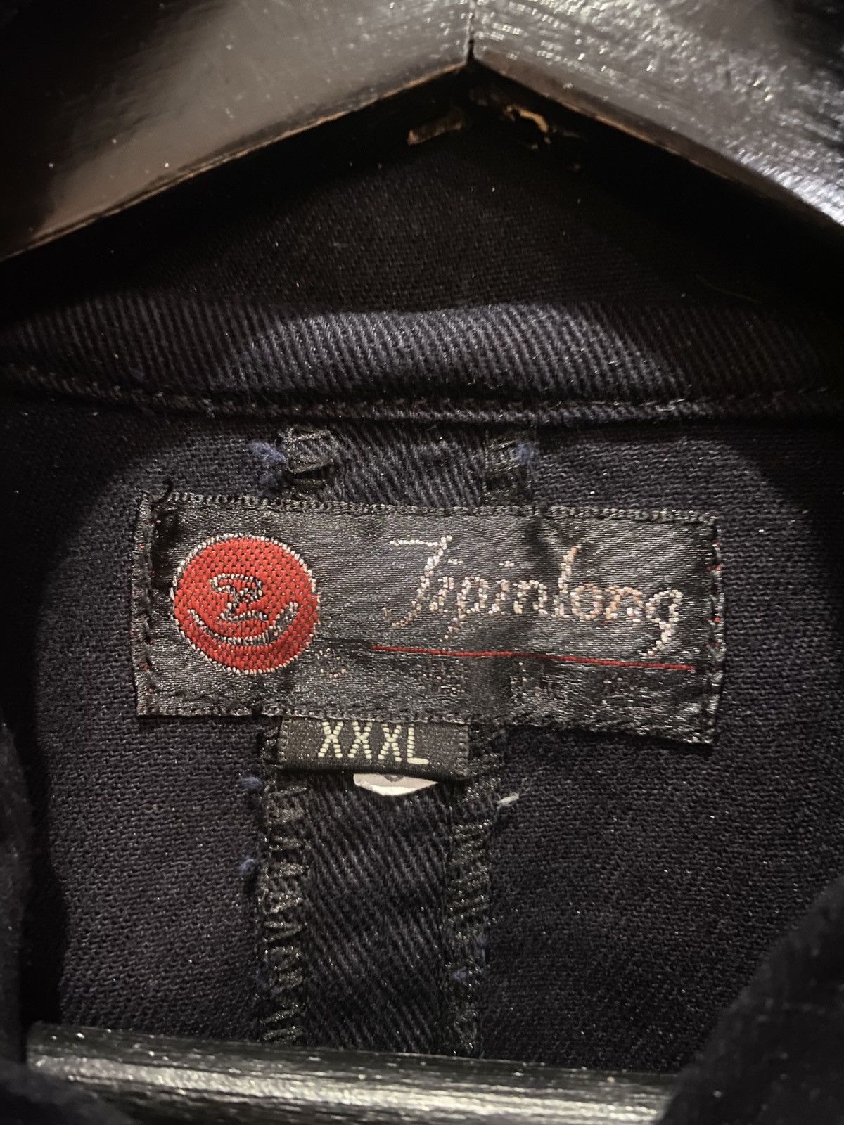 Japanese Brand Vintage Navy Blue Embroidered Hooded Jacket by Jinlong Size XL / US 12-14 / IT 48-50 - 7 Thumbnail