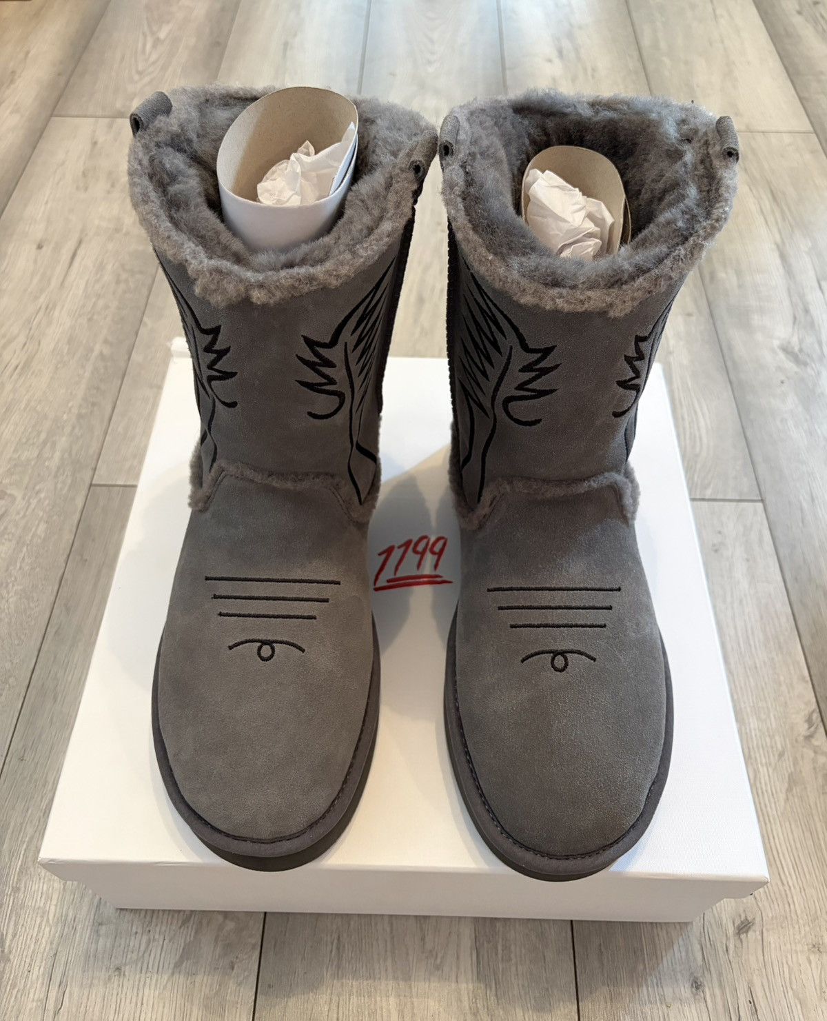 Other Bazo 1199 Cowboy Uggs v2 Grey - Size 42 EU Size US 9 / EU 42 - 5 Thumbnail