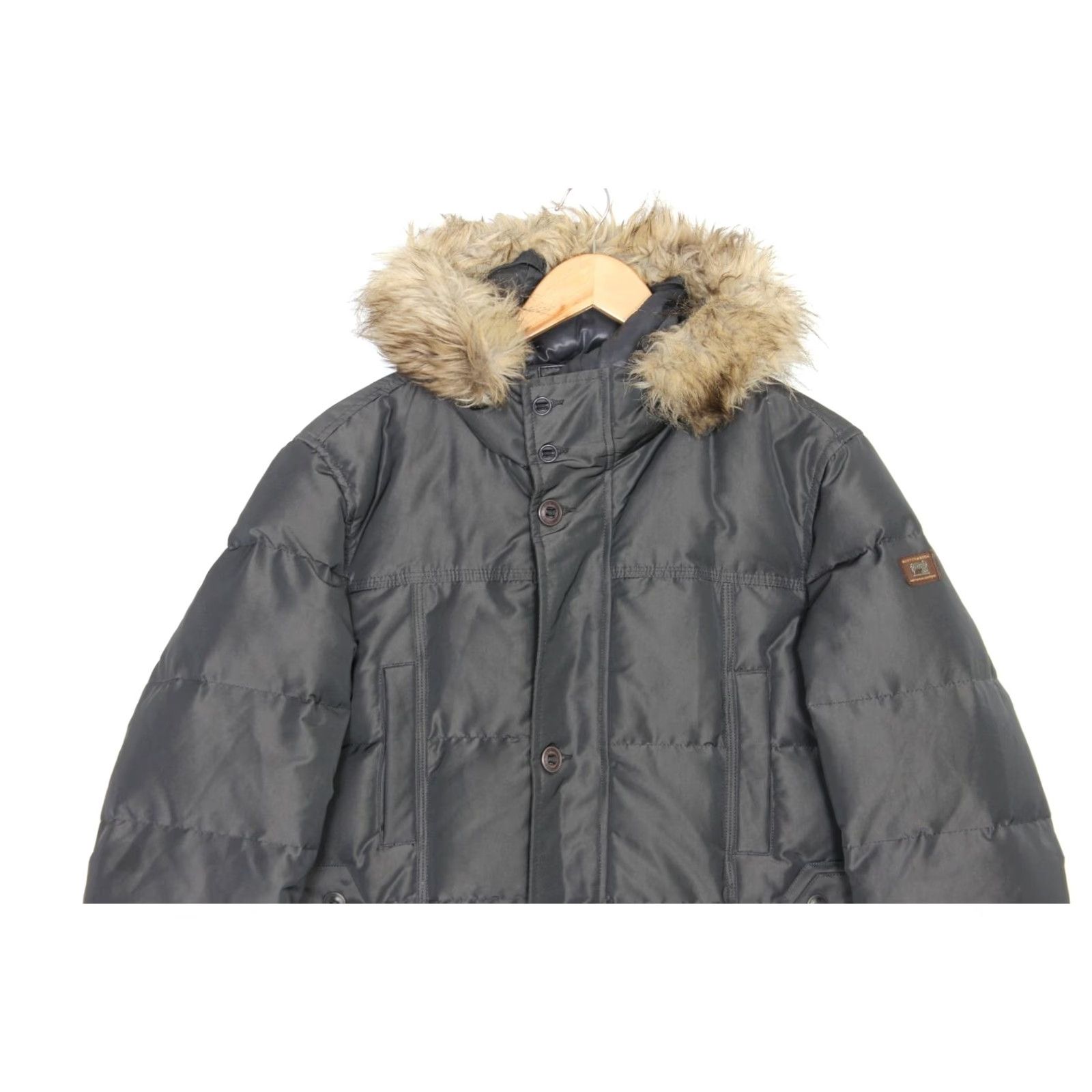 Scotch & Soda SCOTCH & SODA Jacket Mens Fur Hooded Down Parka M Grey Size US M / EU 48-50 / 2 - 3 Thumbnail