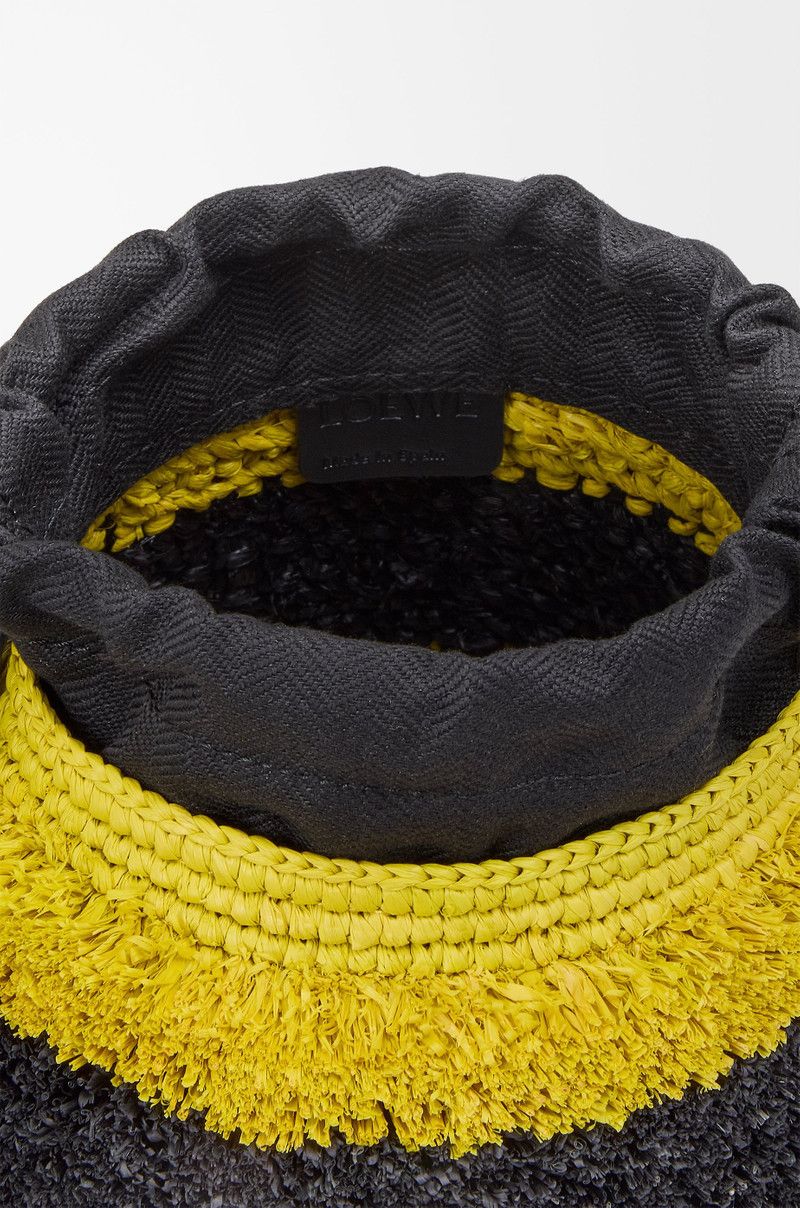 Loewe o1in1g0526 Size: OS / Ibiza Bee Basket Bag in Yellow/Black Size ONE SIZE - 5 Thumbnail