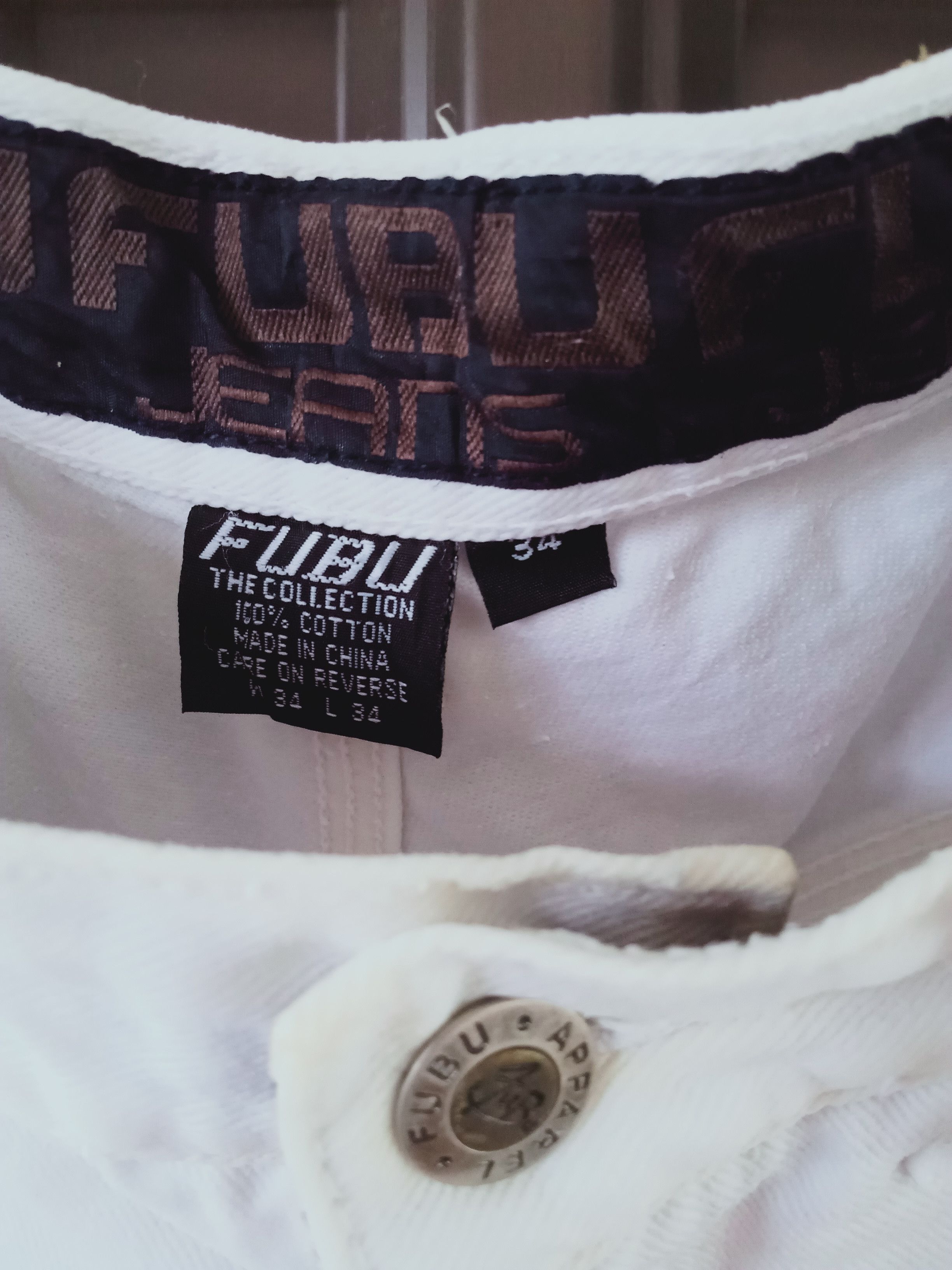 Vintage Vintage Y2K Fubu Baggy White Jorts Size US 33 - 4 Thumbnail