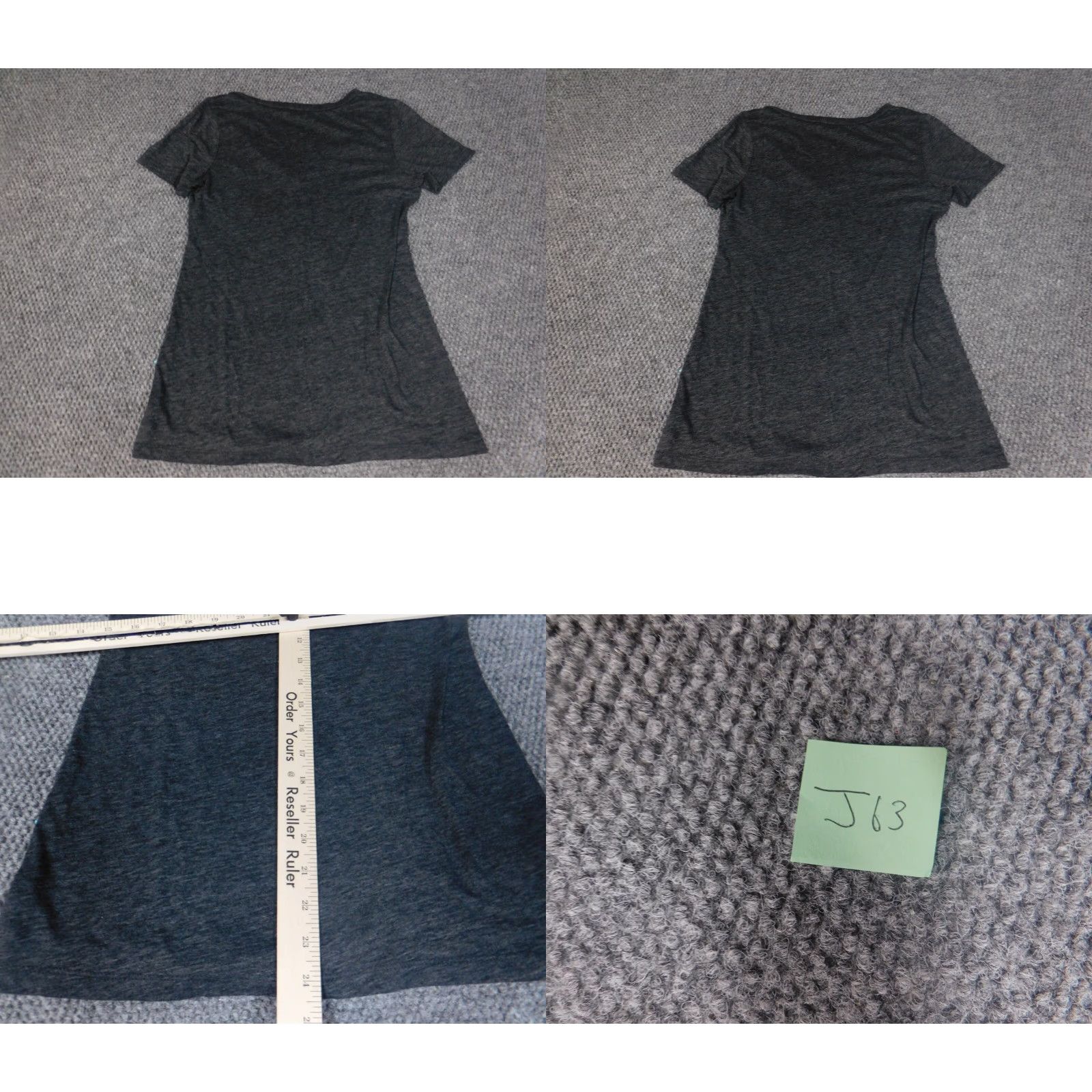 Old Navy Old Navy Womens Shirt Small Gray V-Neck stretch Blouse Casual Regular Short Sleeve Rayon V-Neck Pullover Han? Size S / US 4 / IT 40 - 8 Thumbnail