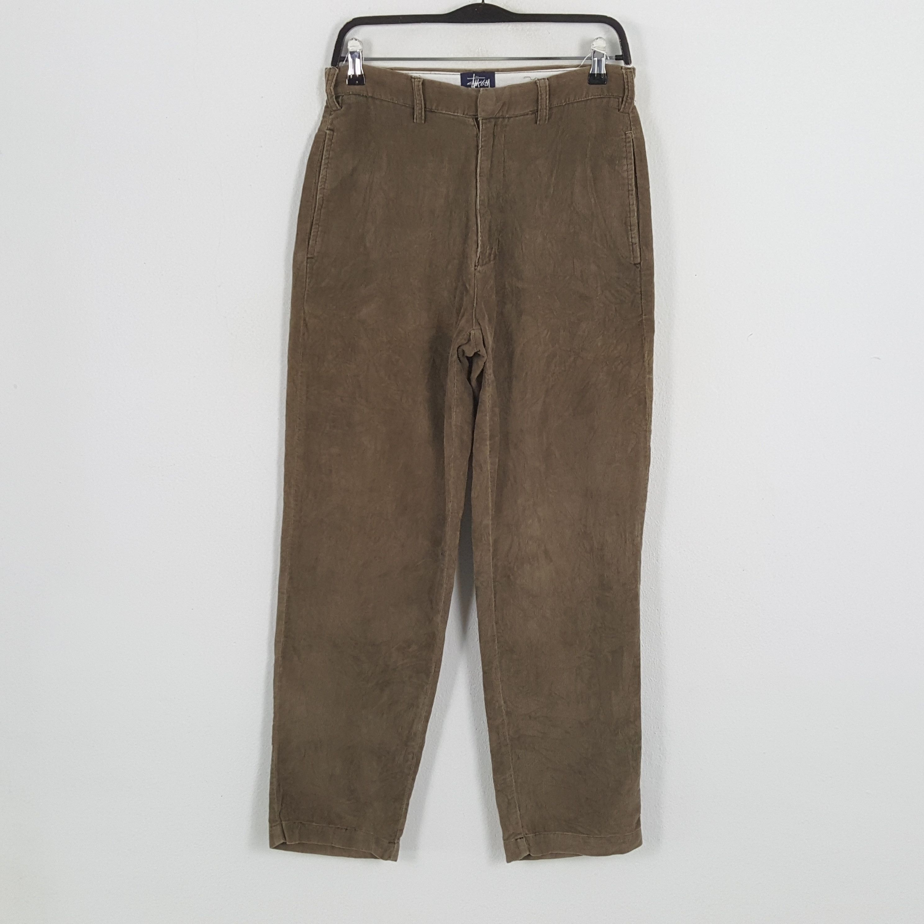 Stussy × Vintage STUSSY Streetwear Style Custom Art Velvet Pants Size US 29 - 4 Thumbnail