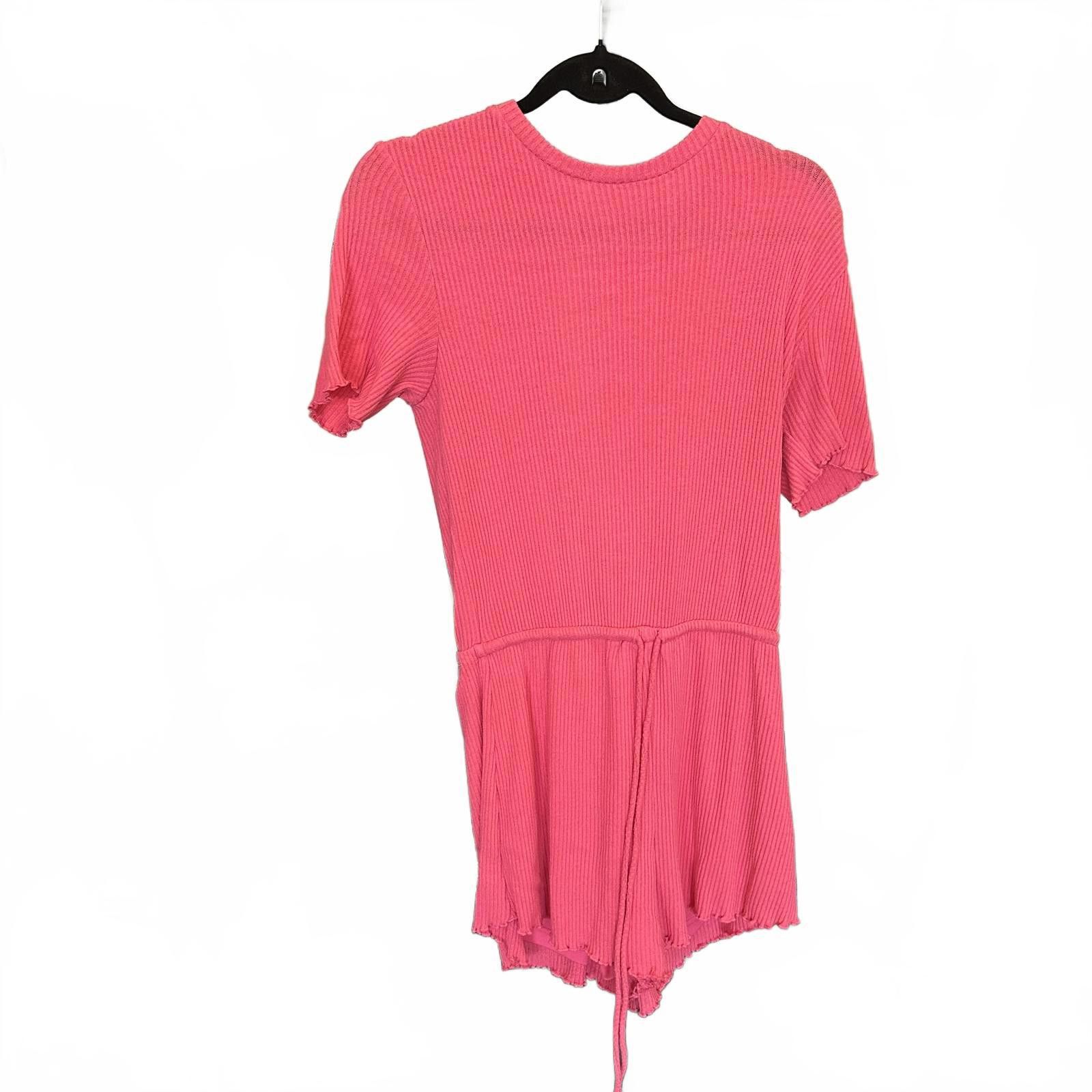Designer Cotton Candy Women's Romper - Playful Pink Size 32" / US 10 / IT 46 - 1 Thumbnail