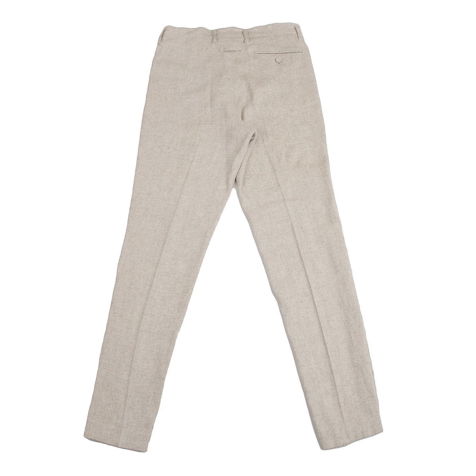 Jean Paul Gaultier Linen Buttoned Tapered Pants in Beige Size 48 Size US 32 / EU 48 - 11 Thumbnail