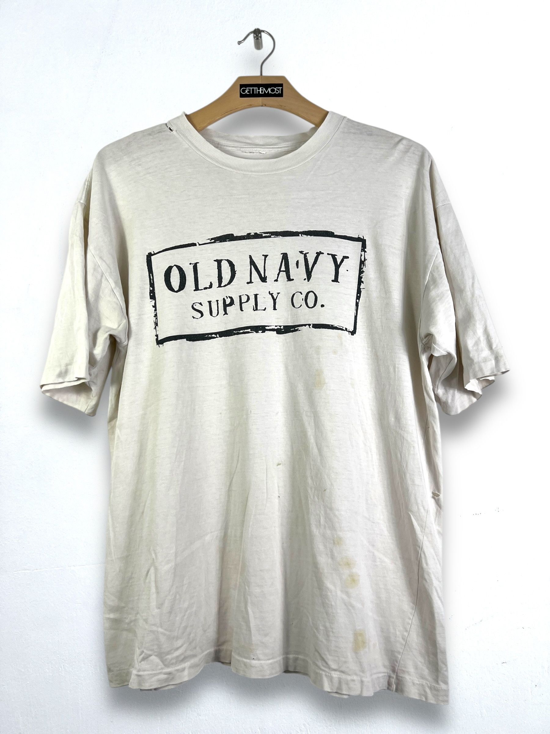 Old Navy No.5189 Old Navy Supply Co. Box Logo Graphic Tee Size US L / EU 52-54 / 3 - 1 Thumbnail