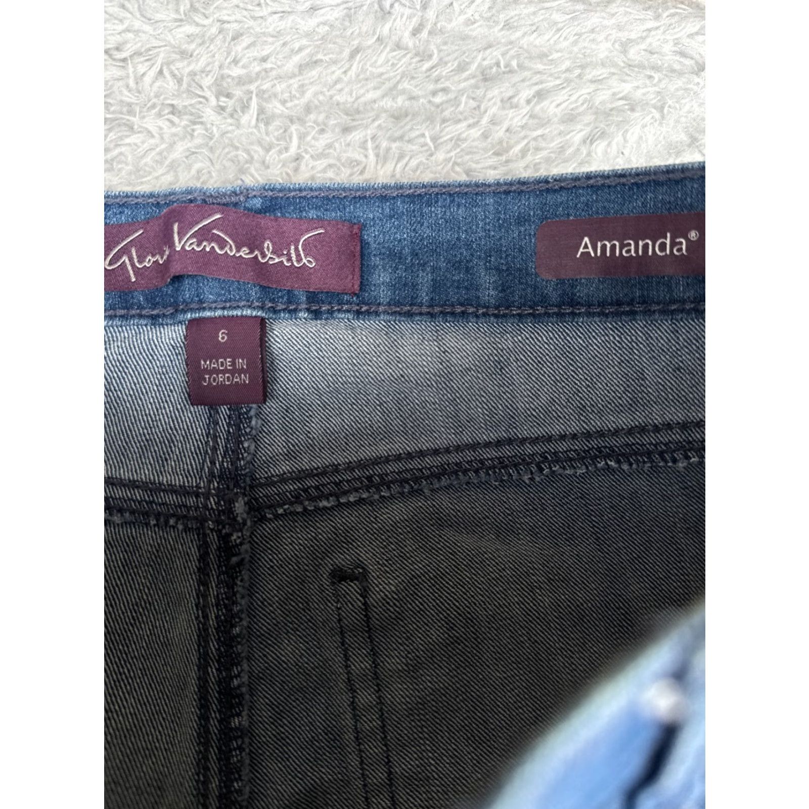 Gloria Vanderbilt Gloria Vanderbilt Jeans Womens 6 Blue Denim Amanda Straight Leg High Rise 28x31 Size 28" / US 6 / IT 42 - 6 Thumbnail