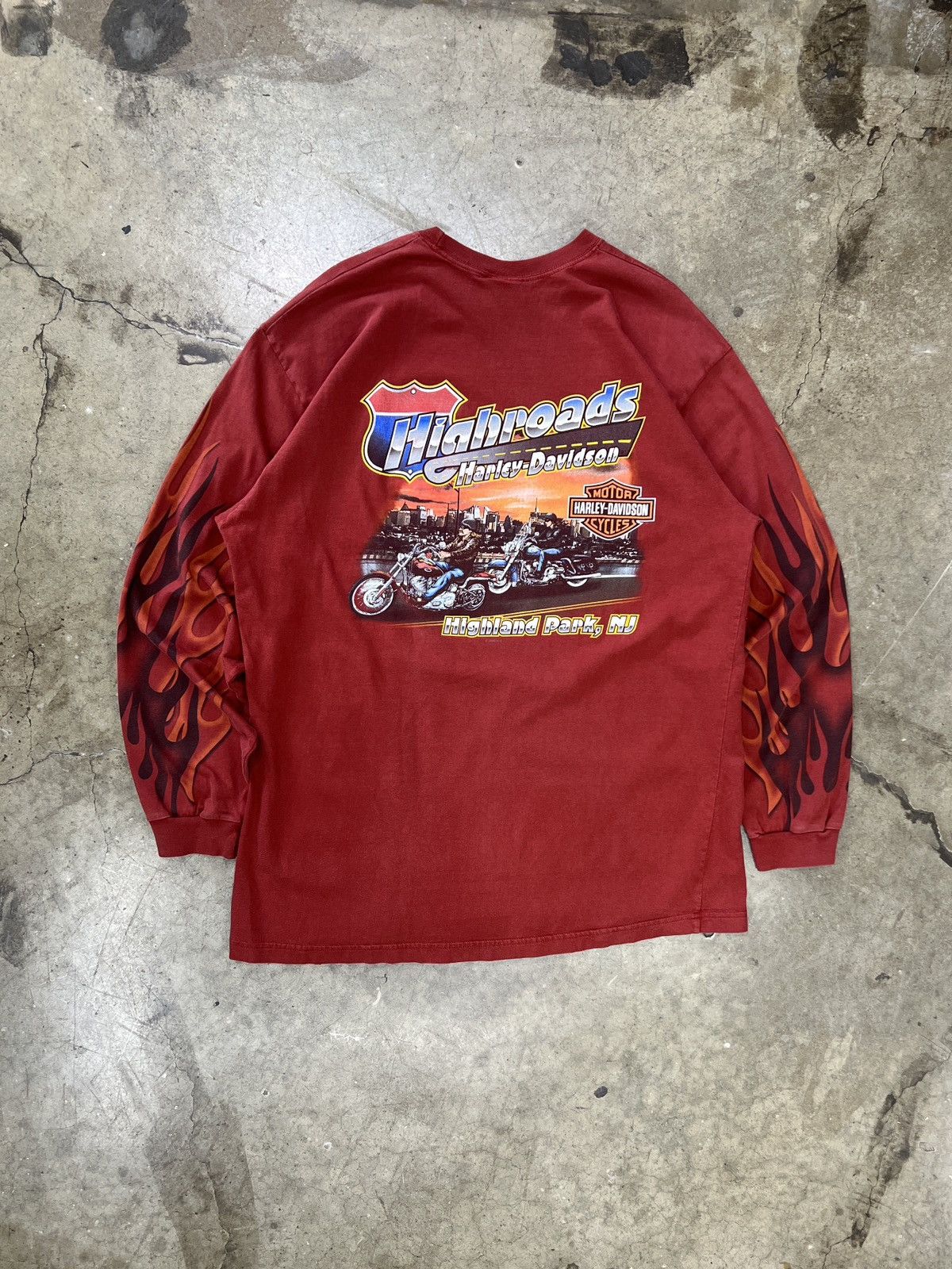 Harley Davidson Vintage 2009 Harley Davidson Flame Highroads New Jersey XL Size US XL / EU 56 / 4 - 2 Thumbnail