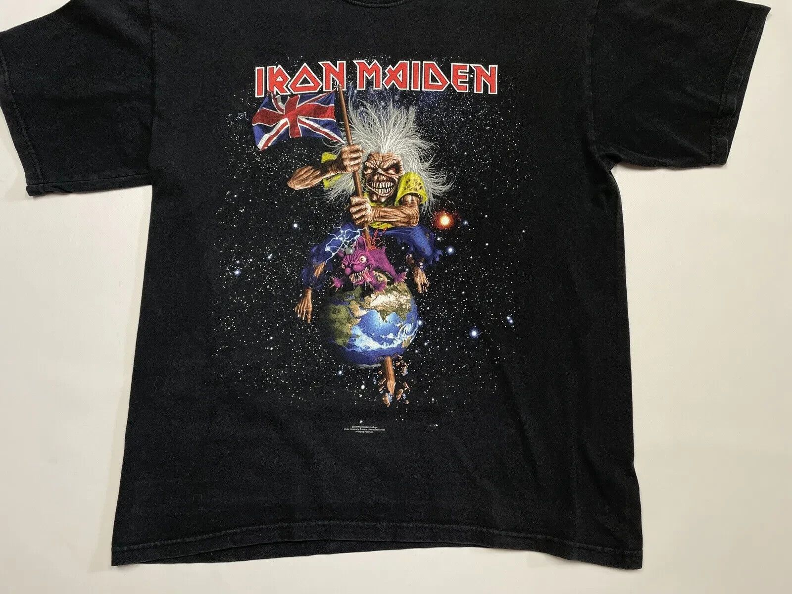 Fruit Of The Loom VINTAGE 2000s Y2K IRON MAIDEN DOWNLOAD FESTIVAL 2007 SHIRT Size US L / EU 52-54 / 3 - 5 Thumbnail