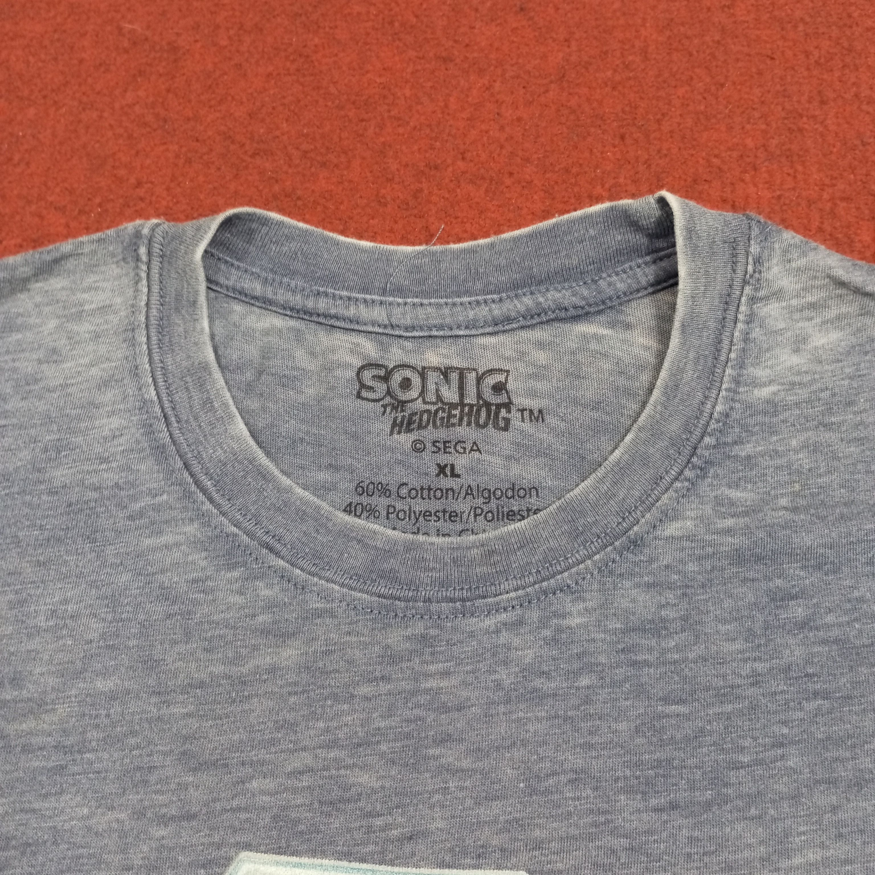 Playstation × Vintage Sonic Sega Genesis Games Promo Style Tshirt Size US L / EU 52-54 / 3 - 4 Thumbnail