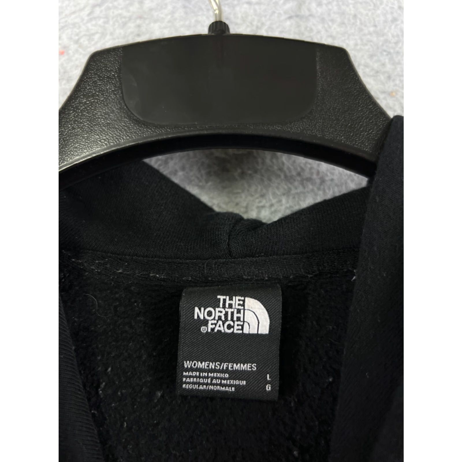 The North Face VINTAGE The North Face Hoodie Womens L Black Pockets Zip Full Zip Hooded Read/Regular Cotton Poly Blend Shirt? Size L / US 10 / IT 46 - 3 Thumbnail
