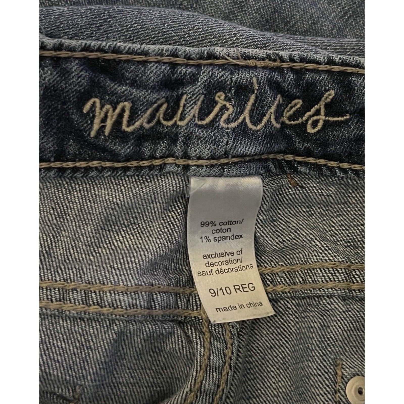 Other Womens Juniors Maurices Distressed Blue Jeans Size 9/10 Size 30" / US 8 / IT 44 - 11 Thumbnail