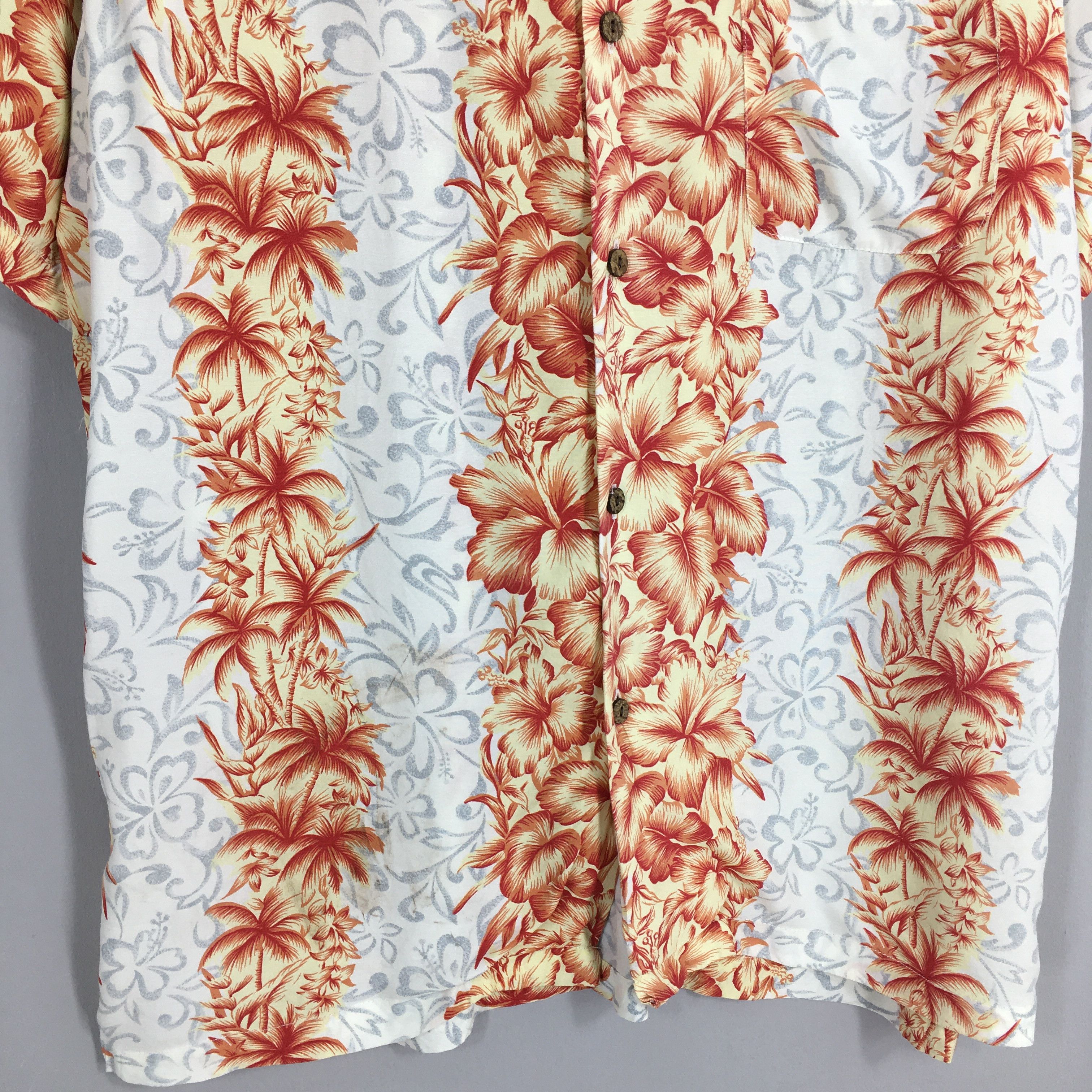 Vintage Vintage Hawaiian Hibiscus Flower Tropical Hawaii Shirt Large Size US L / EU 52-54 / 3 - 4 Thumbnail