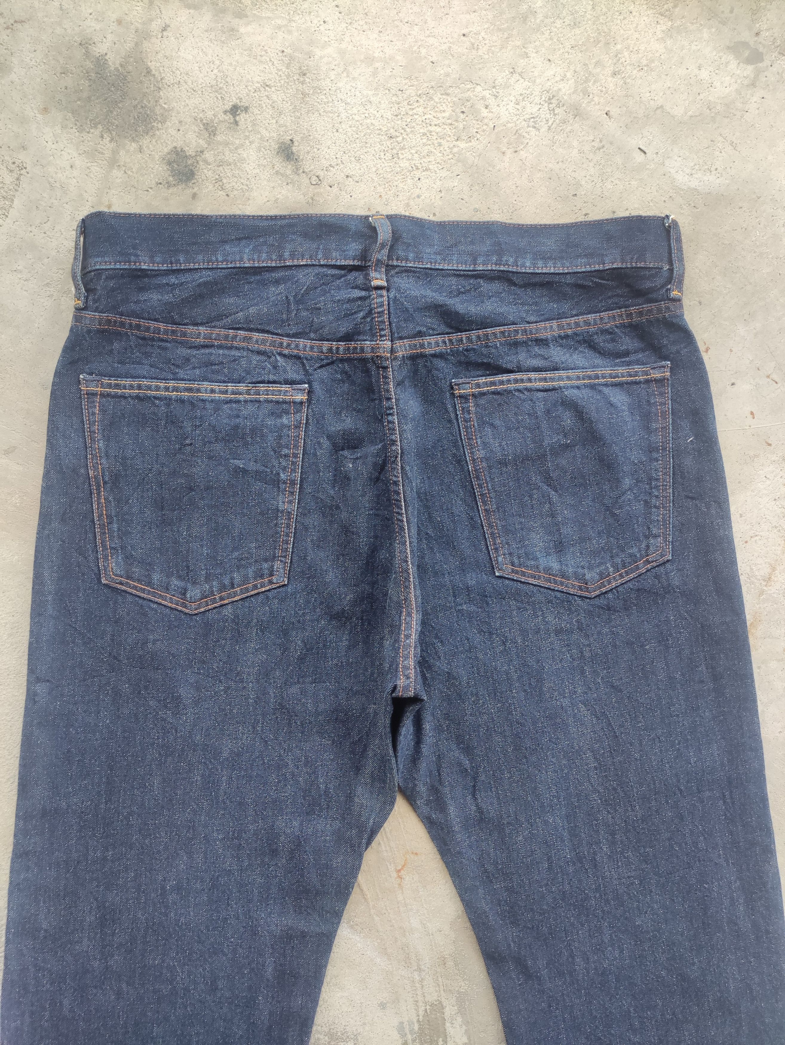 GU Vintage GU Jean Distressed Faded Denim Size US 37 - 9 Thumbnail