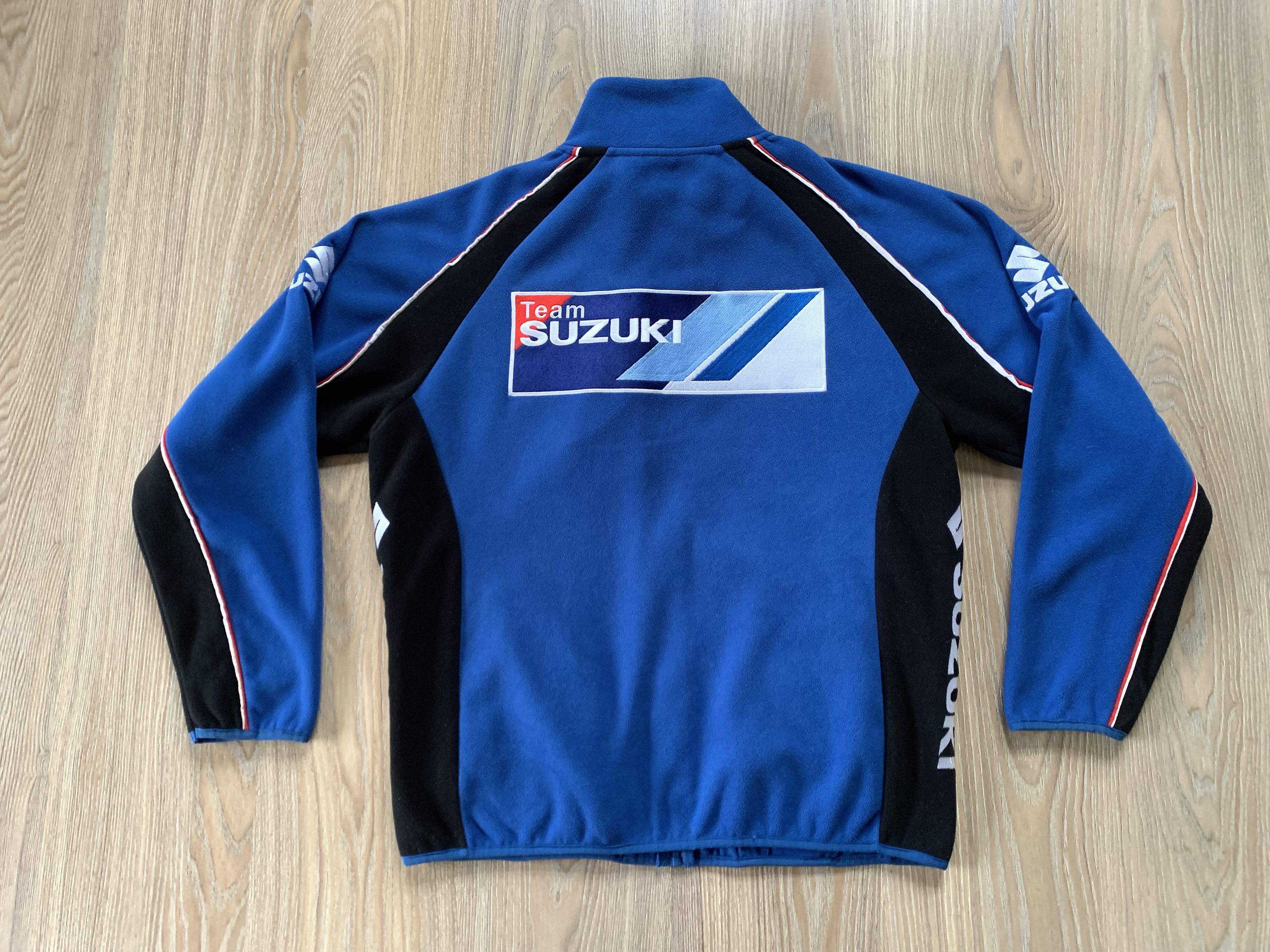Vintage Vintage Suzuki Team GSX-R Fleece Full Zip Jacket Size US S / EU 44-46 / 1 - 3 Thumbnail