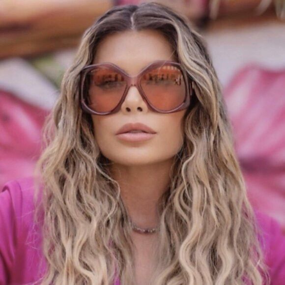 Gucci Gucci GG0875S 003 Sunglasses Burgundy Square Frame, Orange Size ONE SIZE - 3 Thumbnail