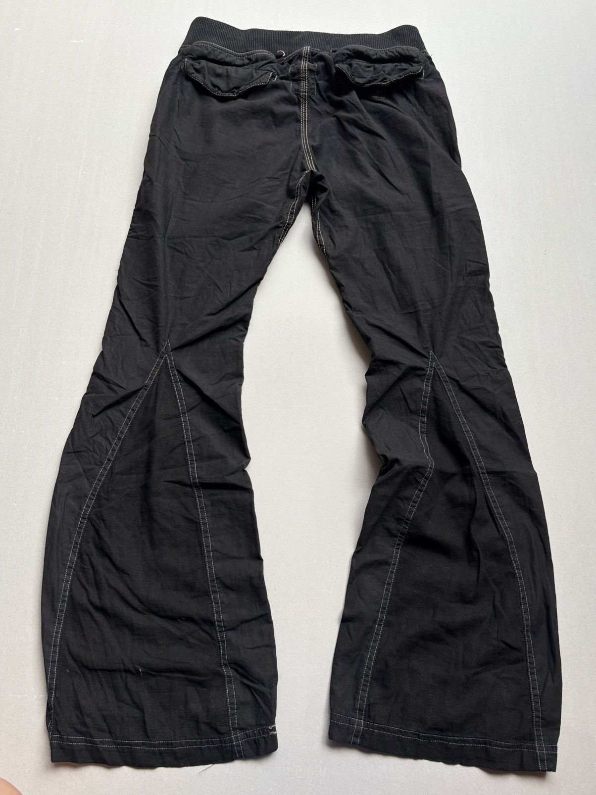 If Six Was Nine GOA drawstring flare pants - dyed black Size US 28 / EU 44 - 4 Thumbnail