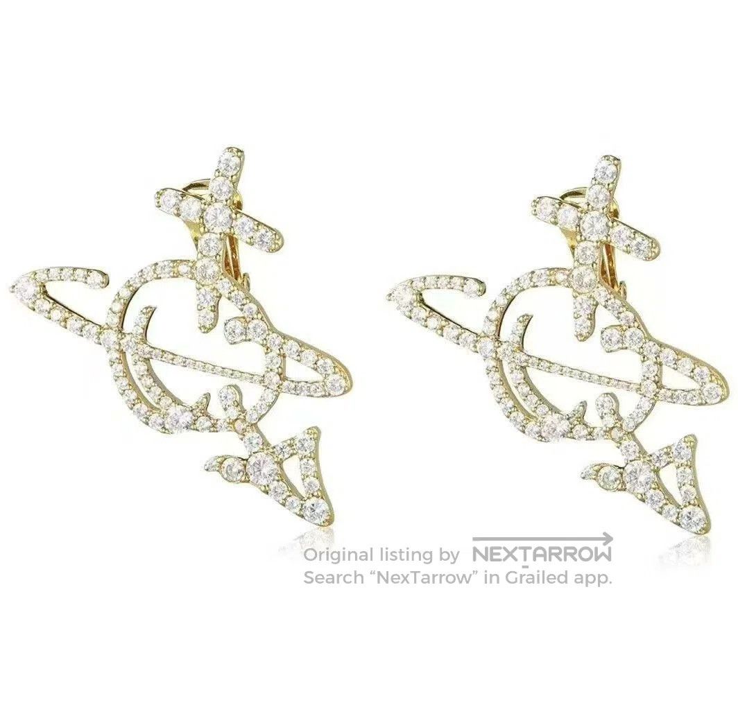 Vivienne Westwood vivienne westwood giant arrow earrings in gold. Size ONE SIZE - 1 Thumbnail